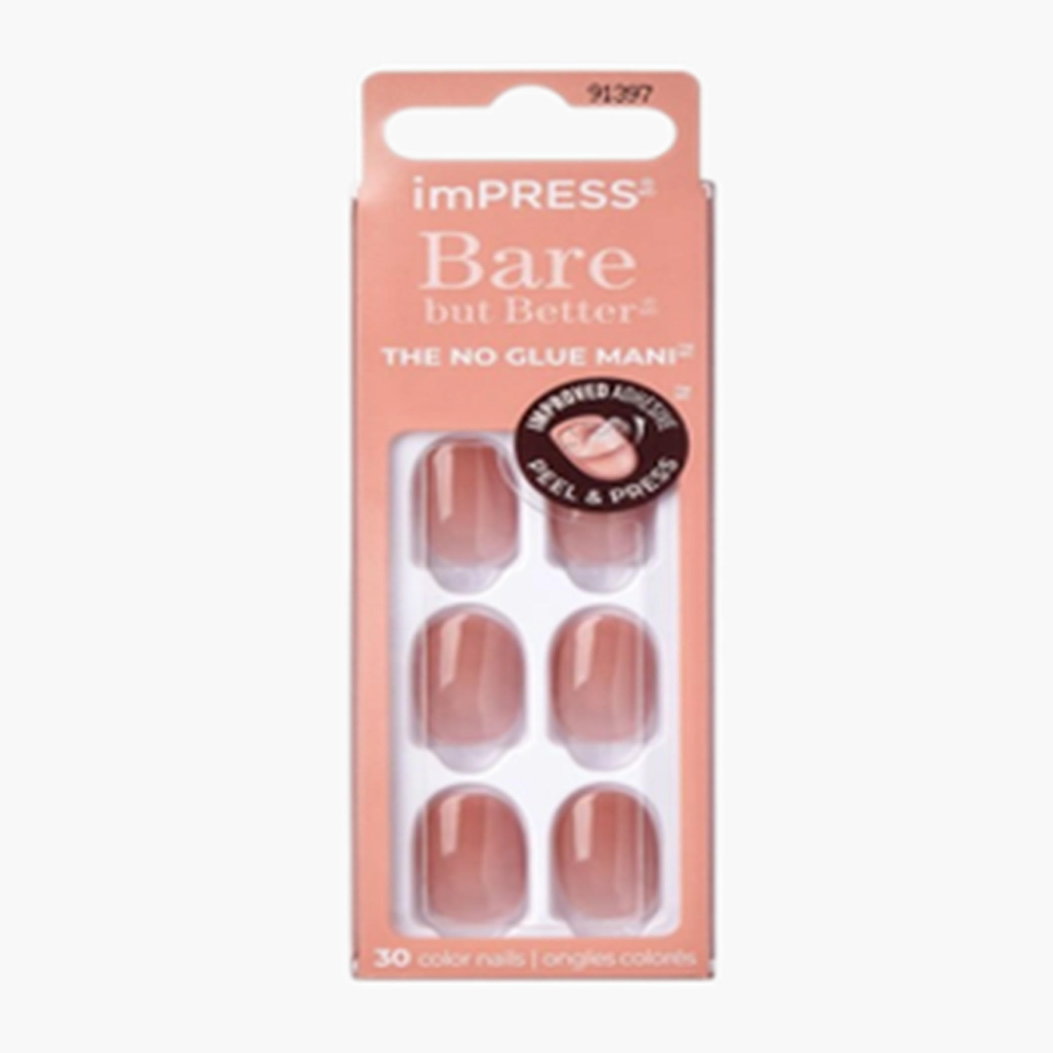 Kiss Cosmetics 30-Piece imPRESS Bare But Better Press-On Nail Set-beautyandpersonalcare-makeup-nails-artificialnails-image-1