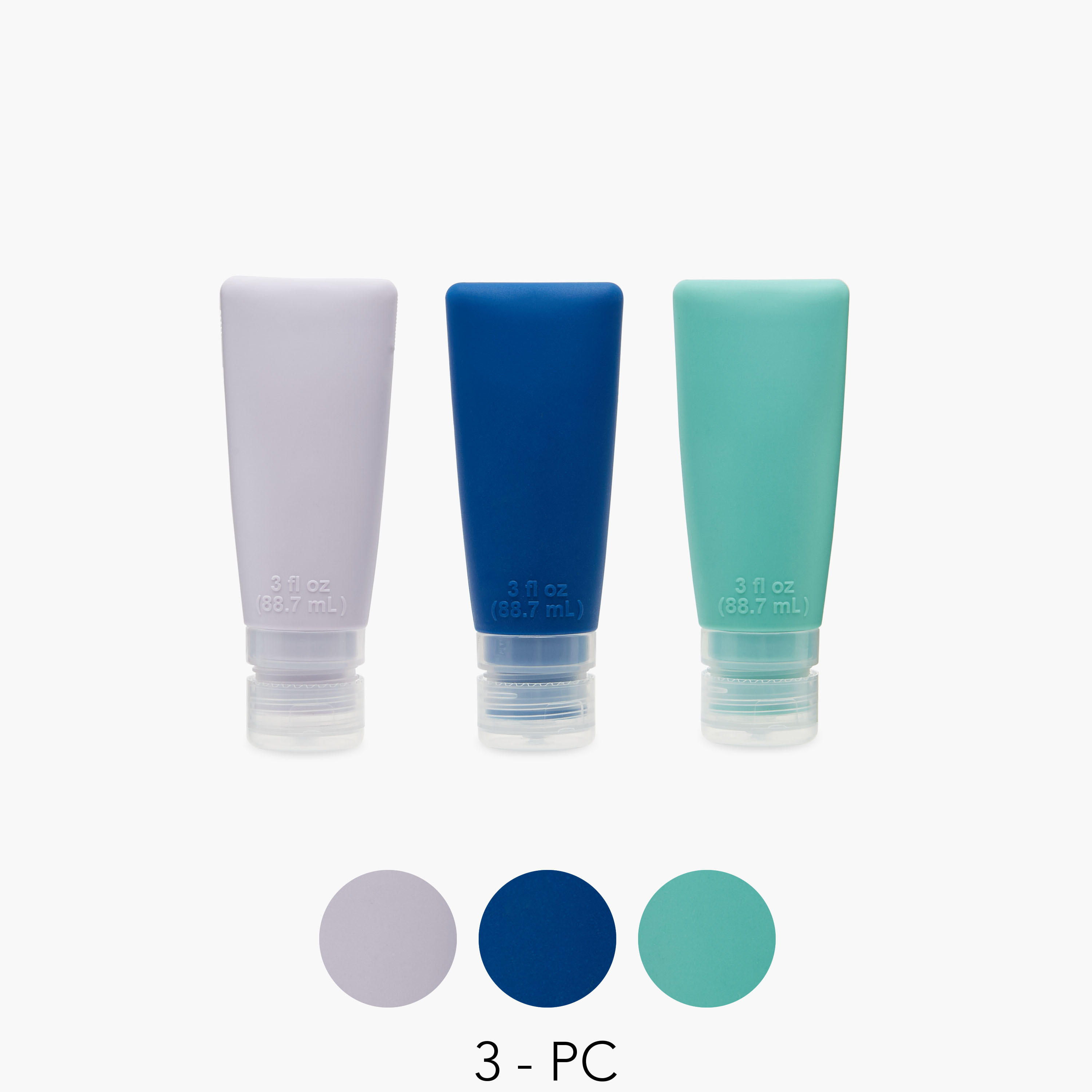 Roam and Repeat 3-Piece Silicone Travel Bottle Set-travel-accessories-image-1