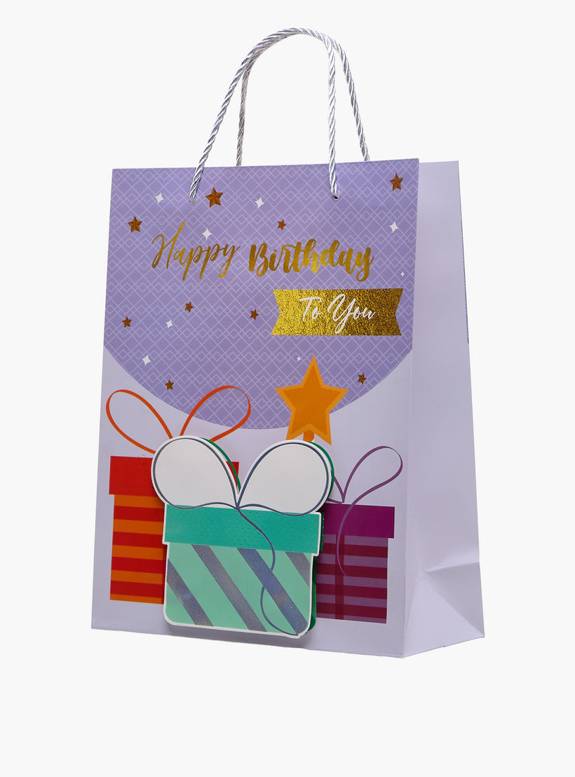 Happy Birthday Print Gift Bag with Handle-household-giftingaccessories-giftings-image-2