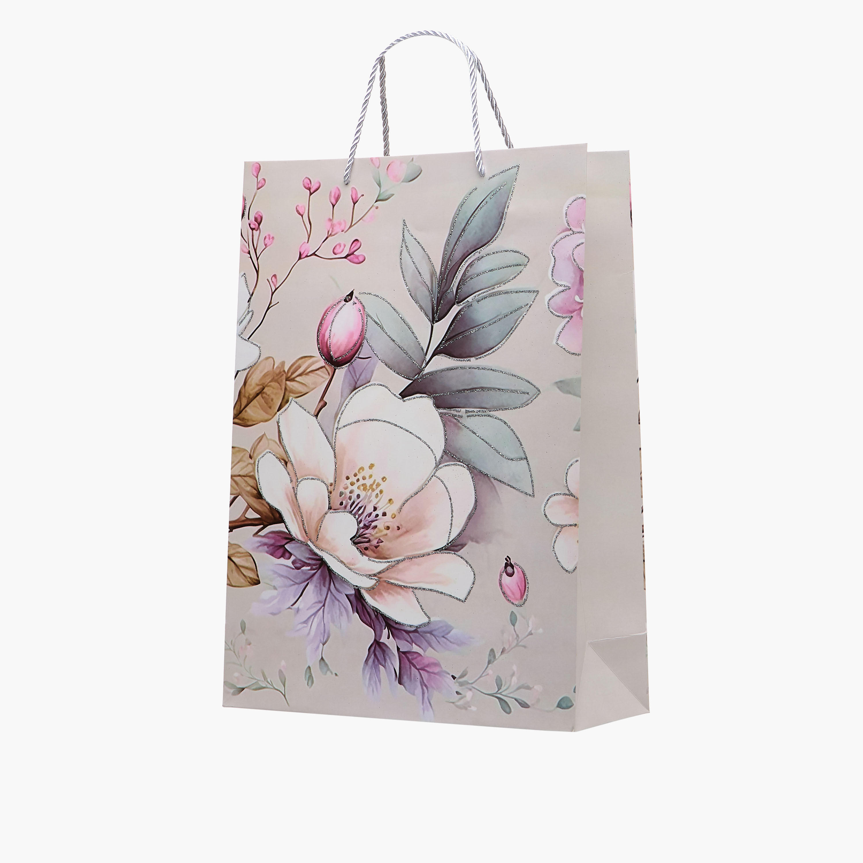Floral Print Gift Bag with Handle-household-giftingaccessories-giftings-image-2