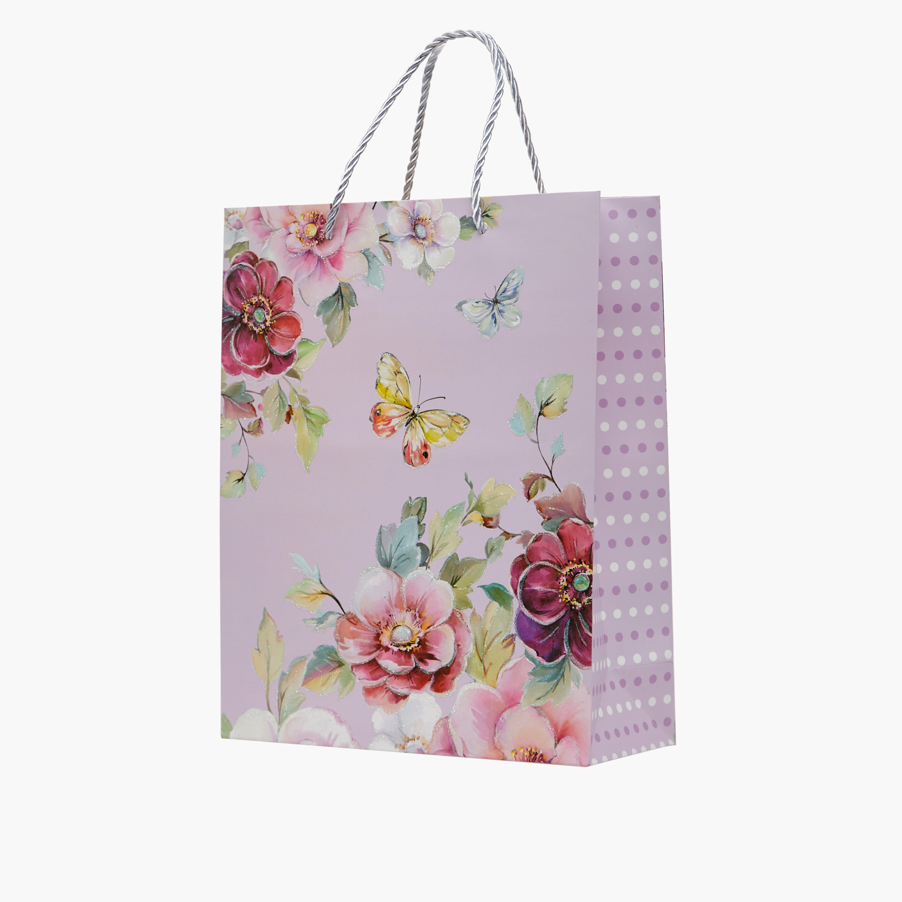Butterfly Print Paper Gift Bag - 26x32x10 cms-household-giftingaccessories-giftings-image-2