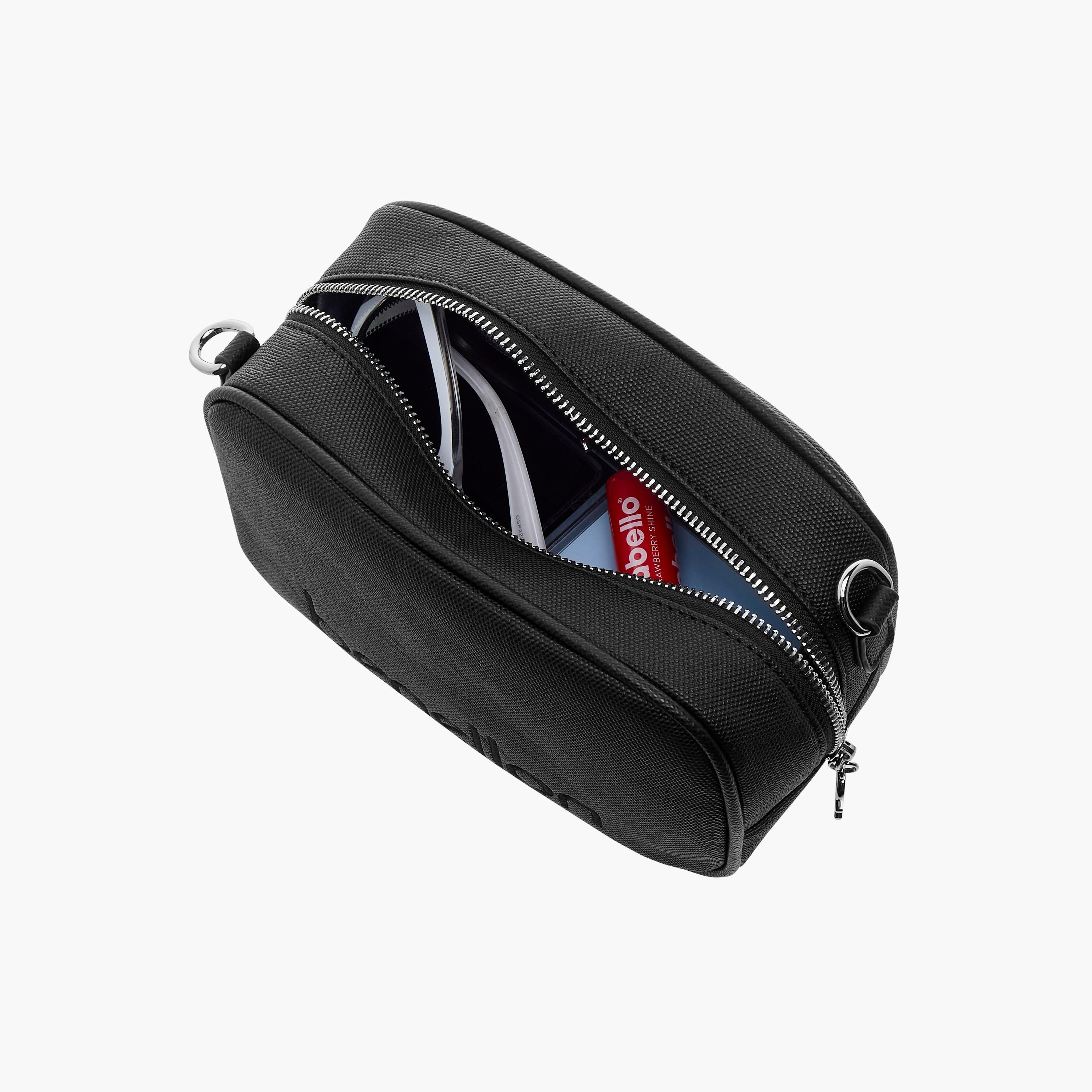 UCB Logo Detail Crossbody bag with Adjustable Strap and Zip Closure-women-bagsandwallets-handbags-image-10