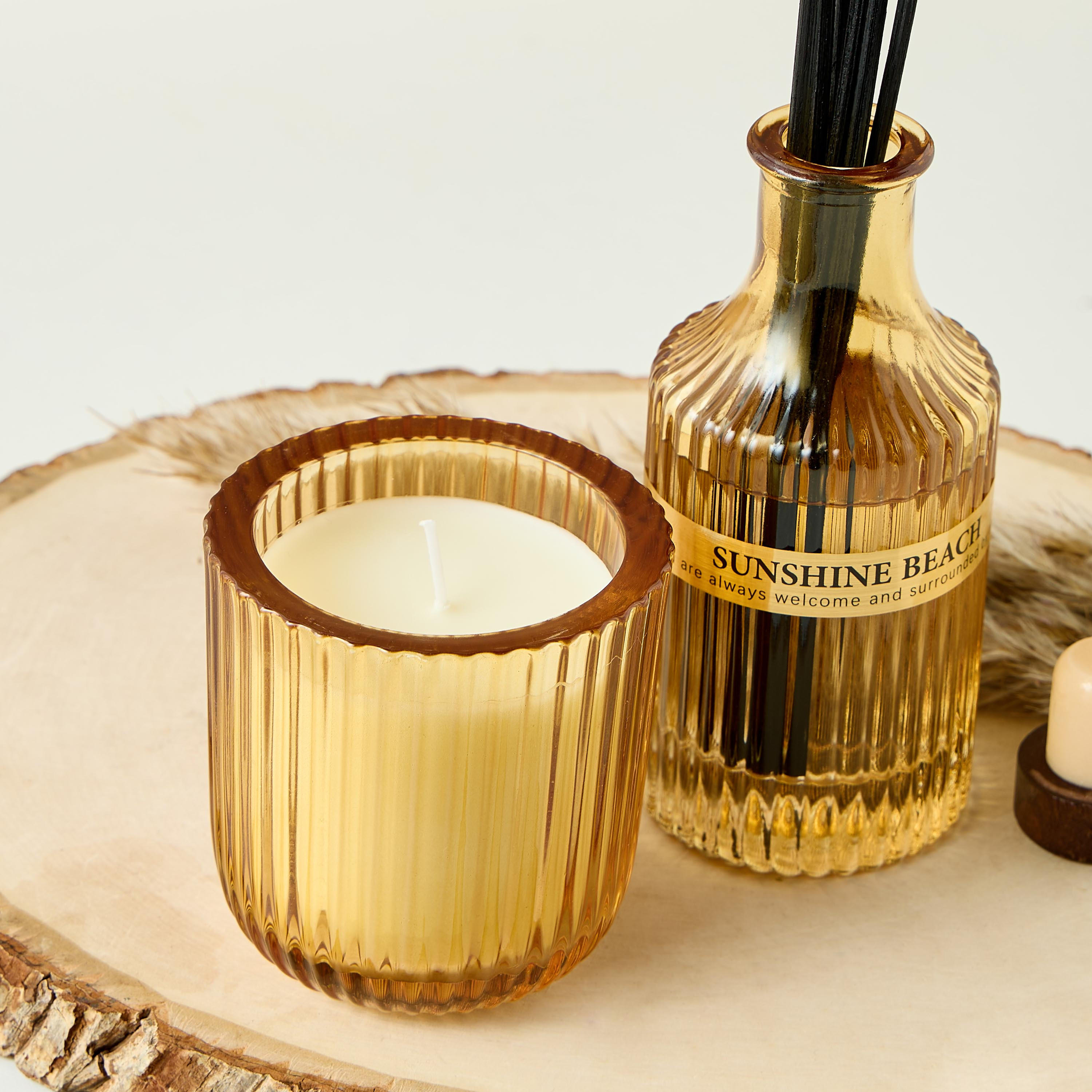 Sunshine Beach Scented Glass Reed Diffuser and Jar Candle Gift Set-household-homefragrance-fragrancegiftset-image-3