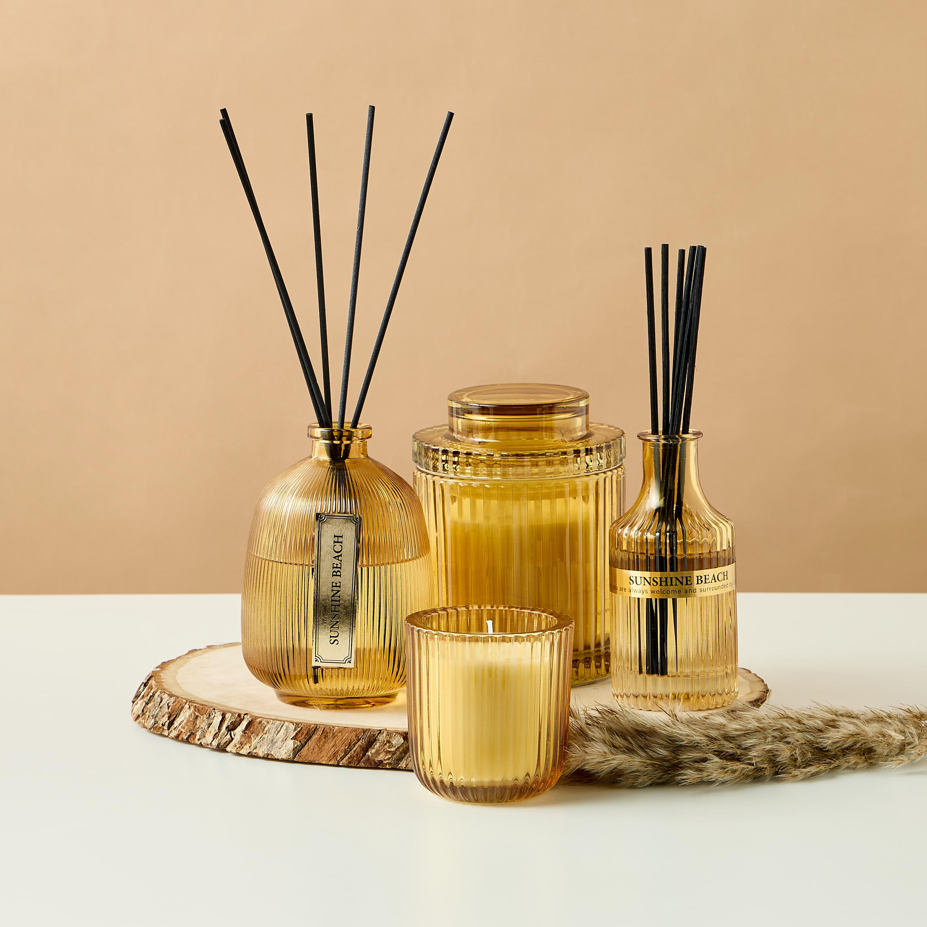 Sunshine Beach Scented Glass Reed Diffuser and Jar Candle Gift Set-household-homefragrance-fragrancegiftset-image-4