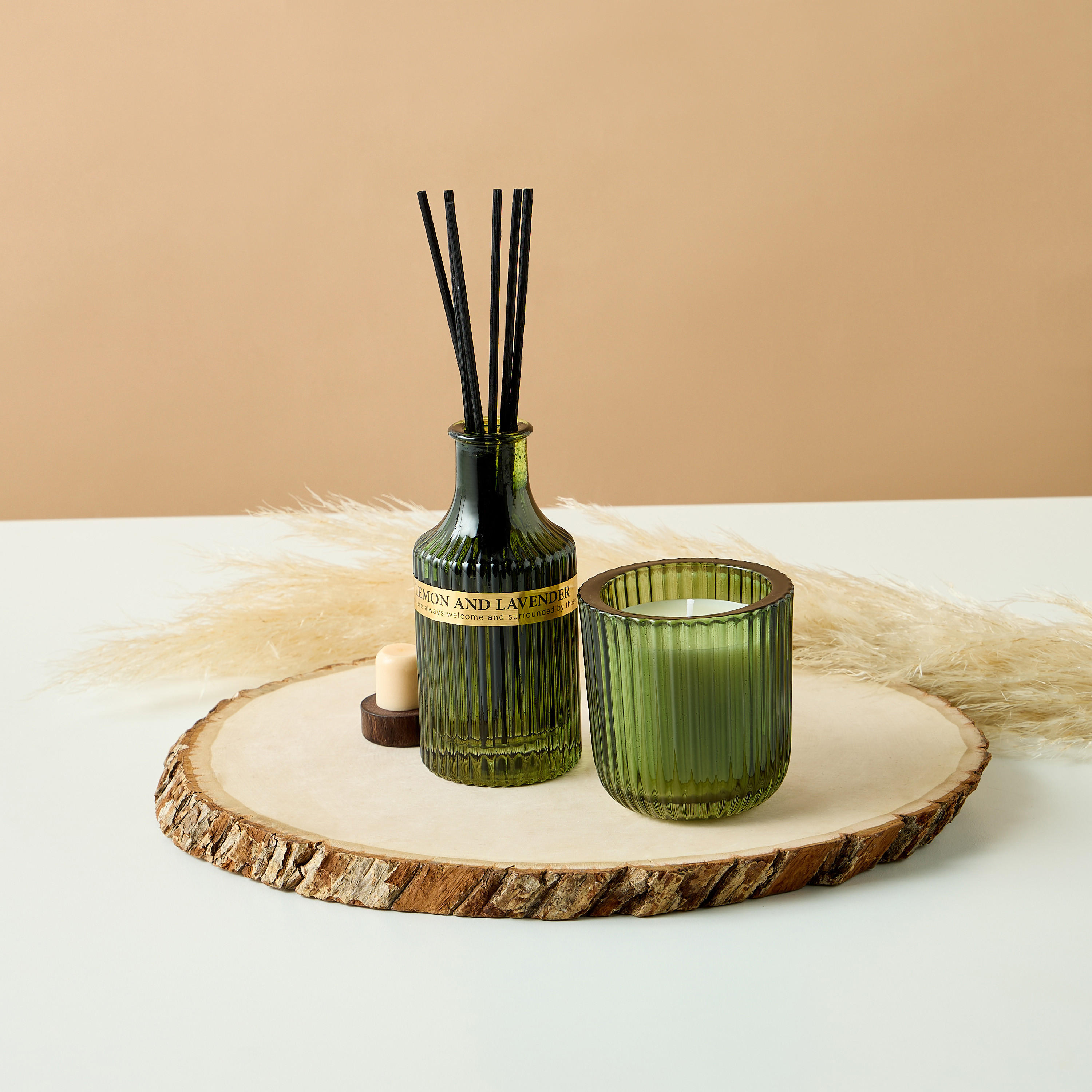 Sunshine Beach Scented Glass Reed Diffuser and Jar Candle Gift Set-household-homefragrance-fragrancegiftset-image-1