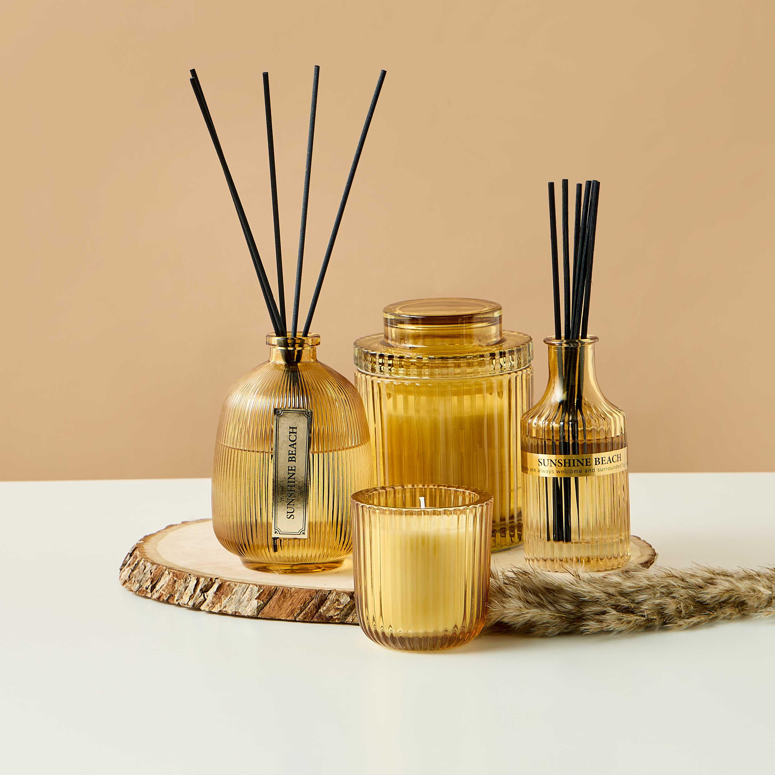 Sunshine Beach Scented Jar Candle - 500 gms-household-homefragrance-candles-image-4