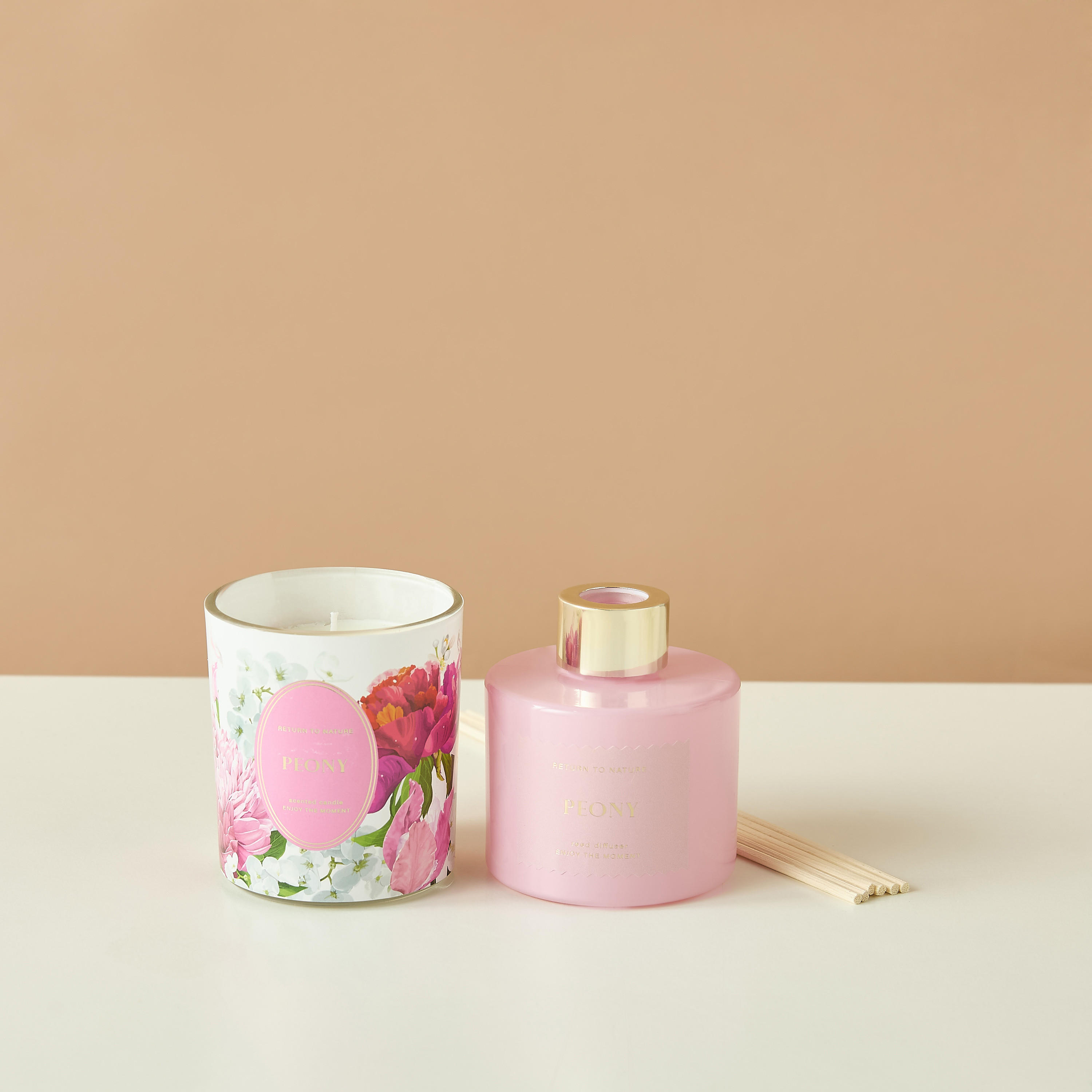 Floral Fantasy Peony Reed Diffuser and Candle Gift Set-household-homefragrance-fragrancegiftset-image-3