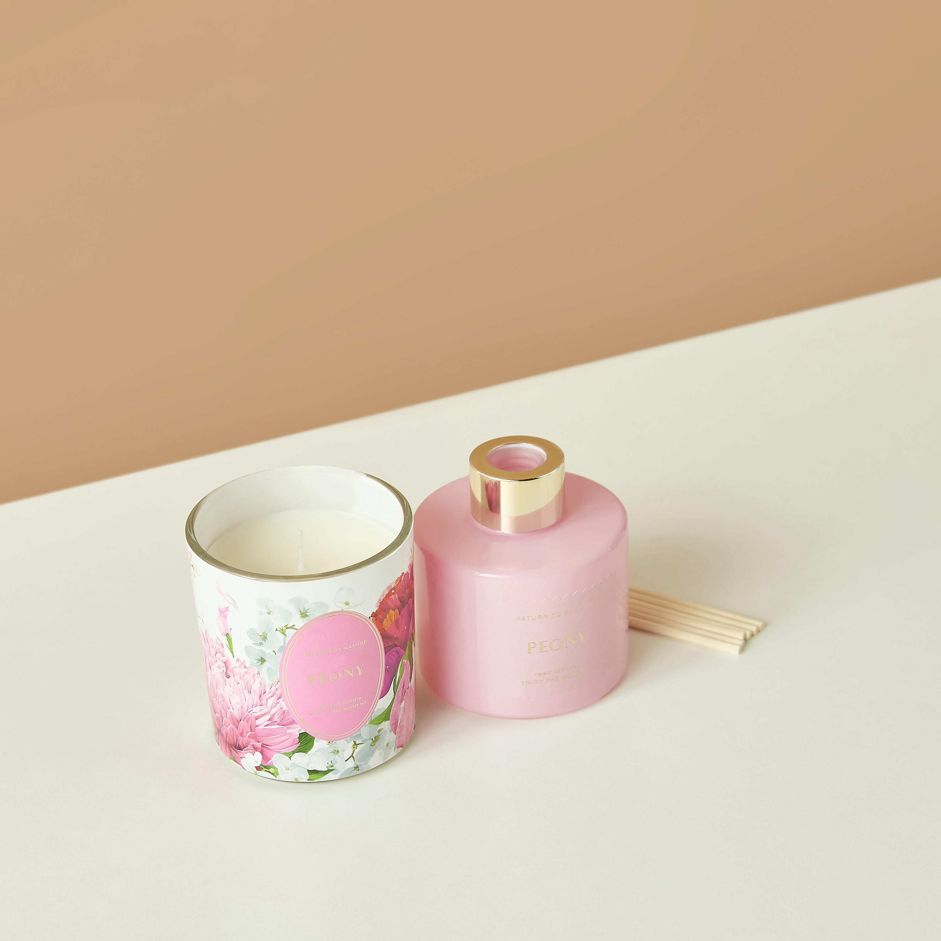Floral Fantasy Peony Reed Diffuser and Candle Gift Set-household-homefragrance-fragrancegiftset-image-4