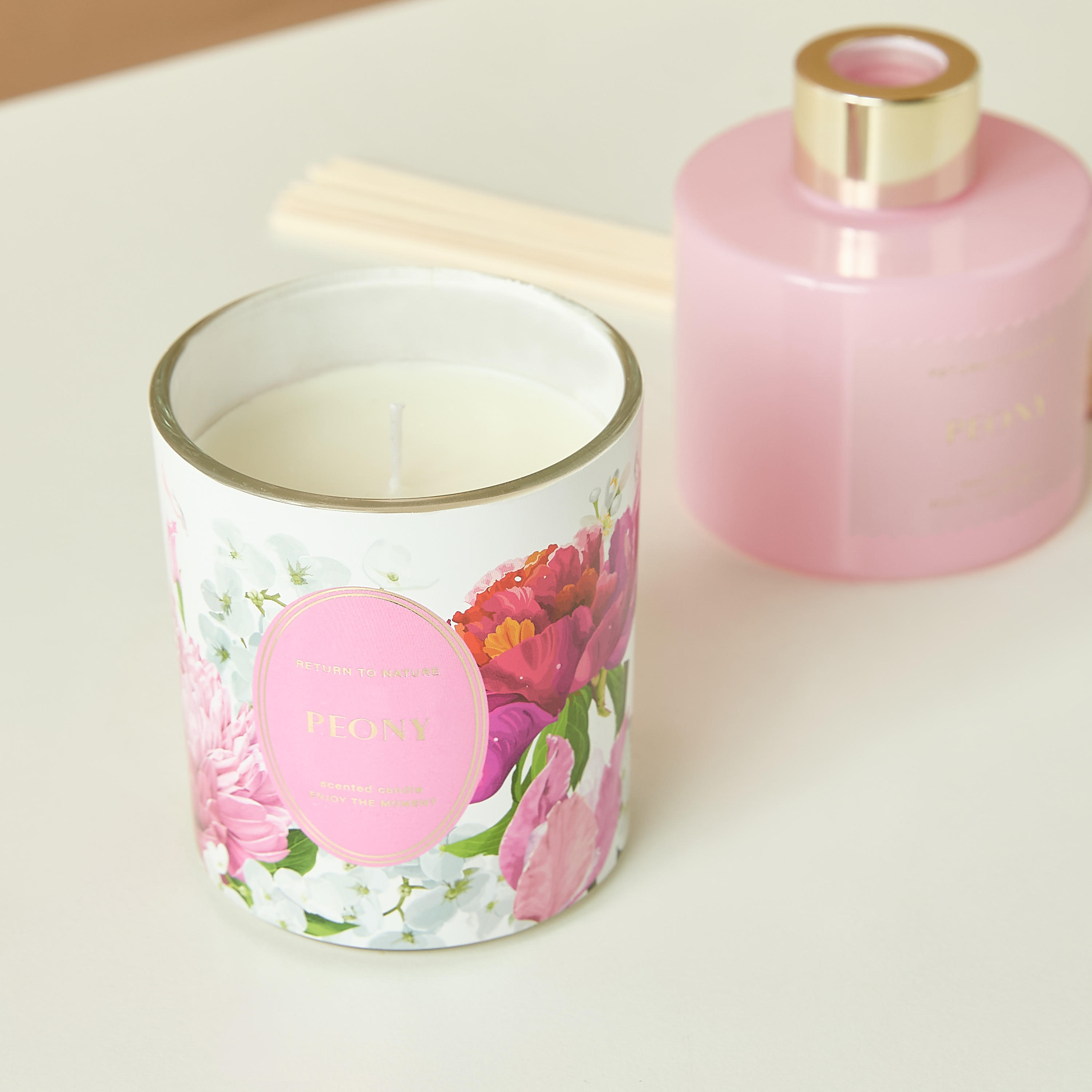 Floral Fantasy Peony Reed Diffuser and Candle Gift Set-household-homefragrance-fragrancegiftset-image-8