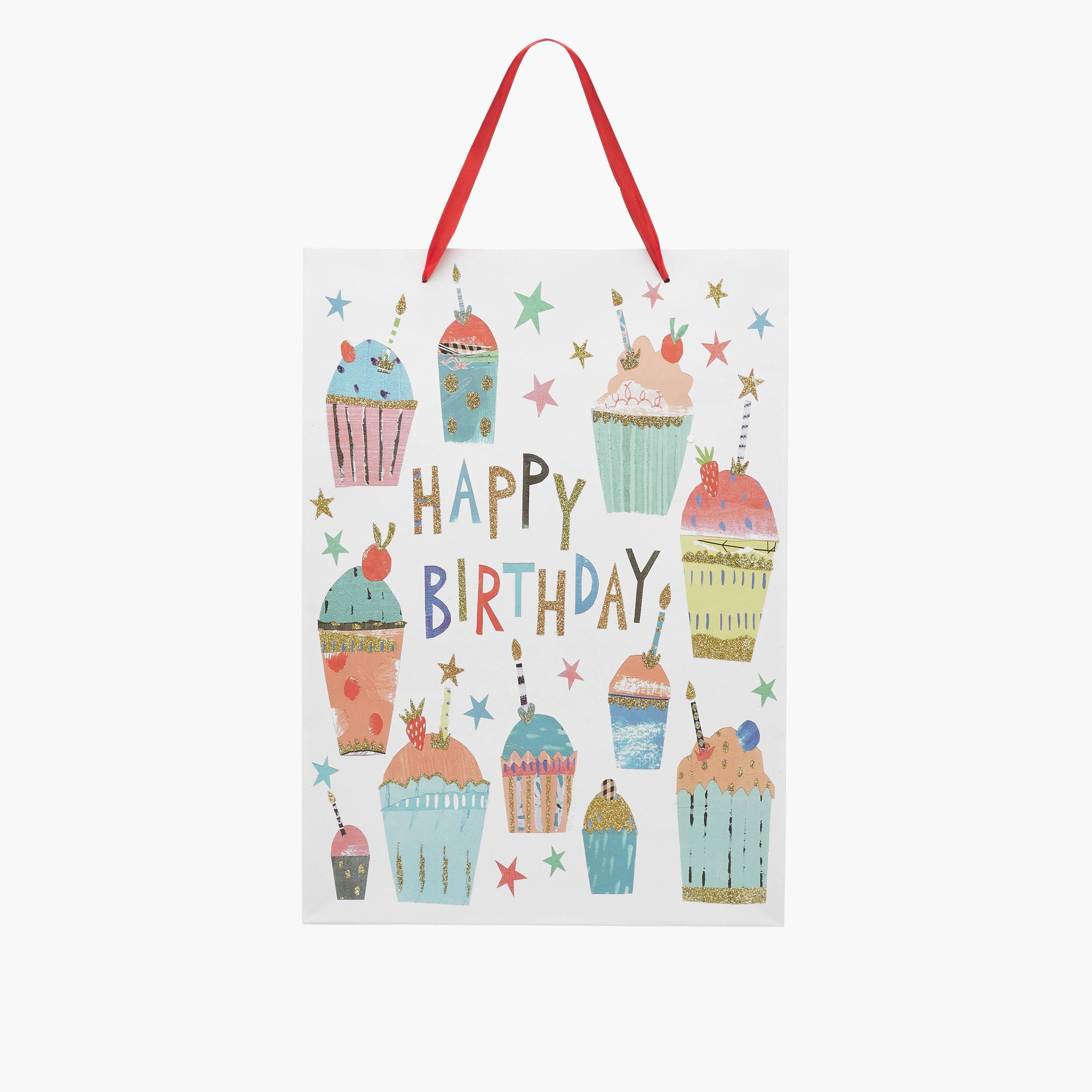 Happy Birthday Print Paper Gift Bag - 30x12x42 cms-household-giftingaccessories-giftings-image-1
