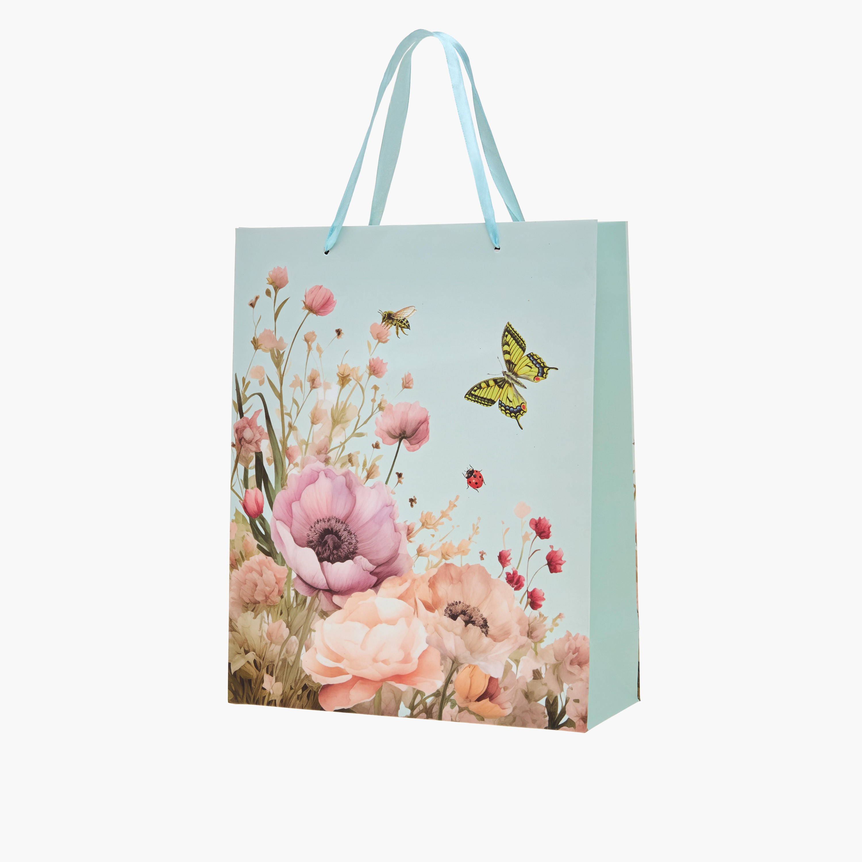 Floral Print Paper Gift Bag - 26x10x32 cms-household-giftingaccessories-giftings-image-2