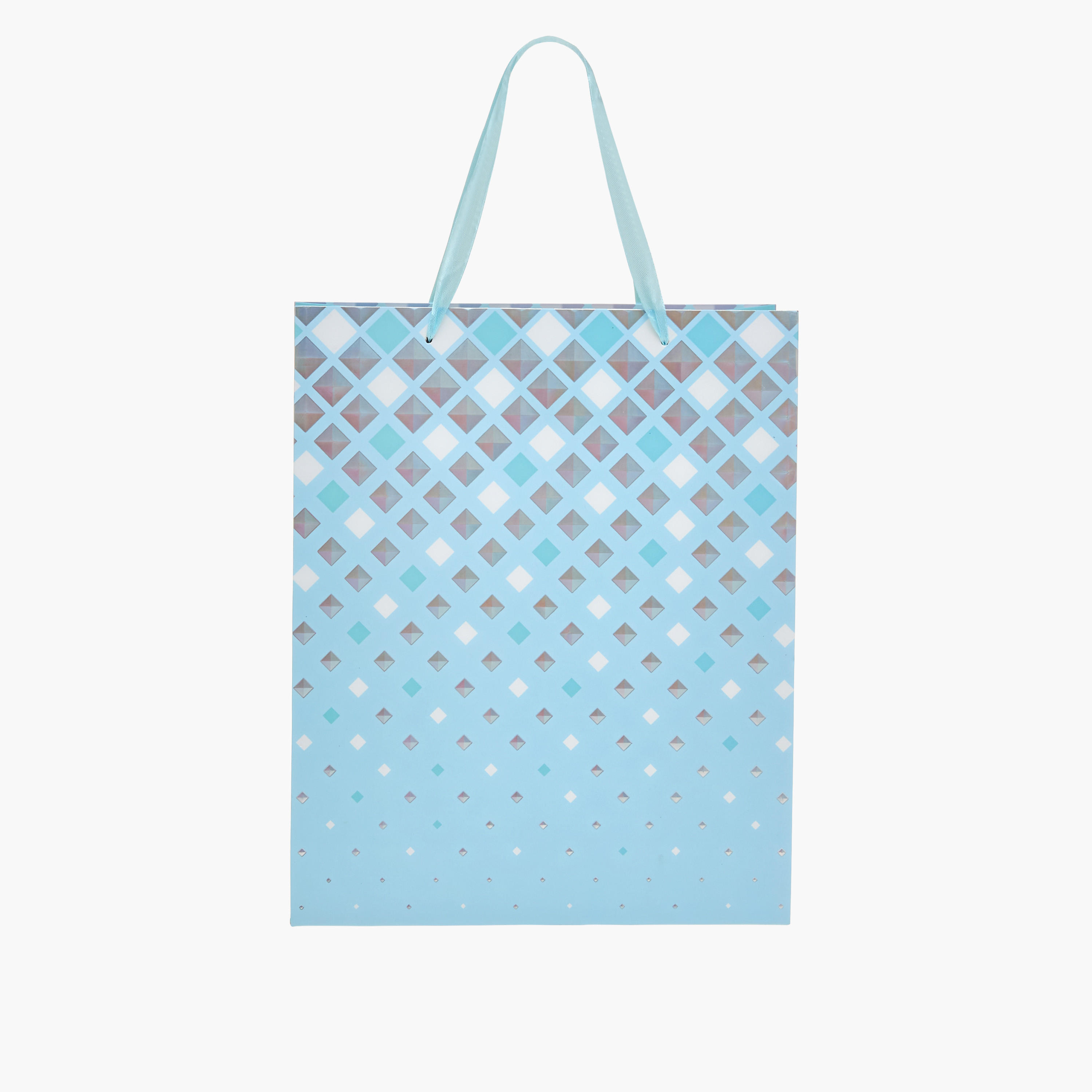 شنطة هدايا ورقية بطبعات هندسية - 30x12x42 سم-household-giftingaccessories-giftings-image-1