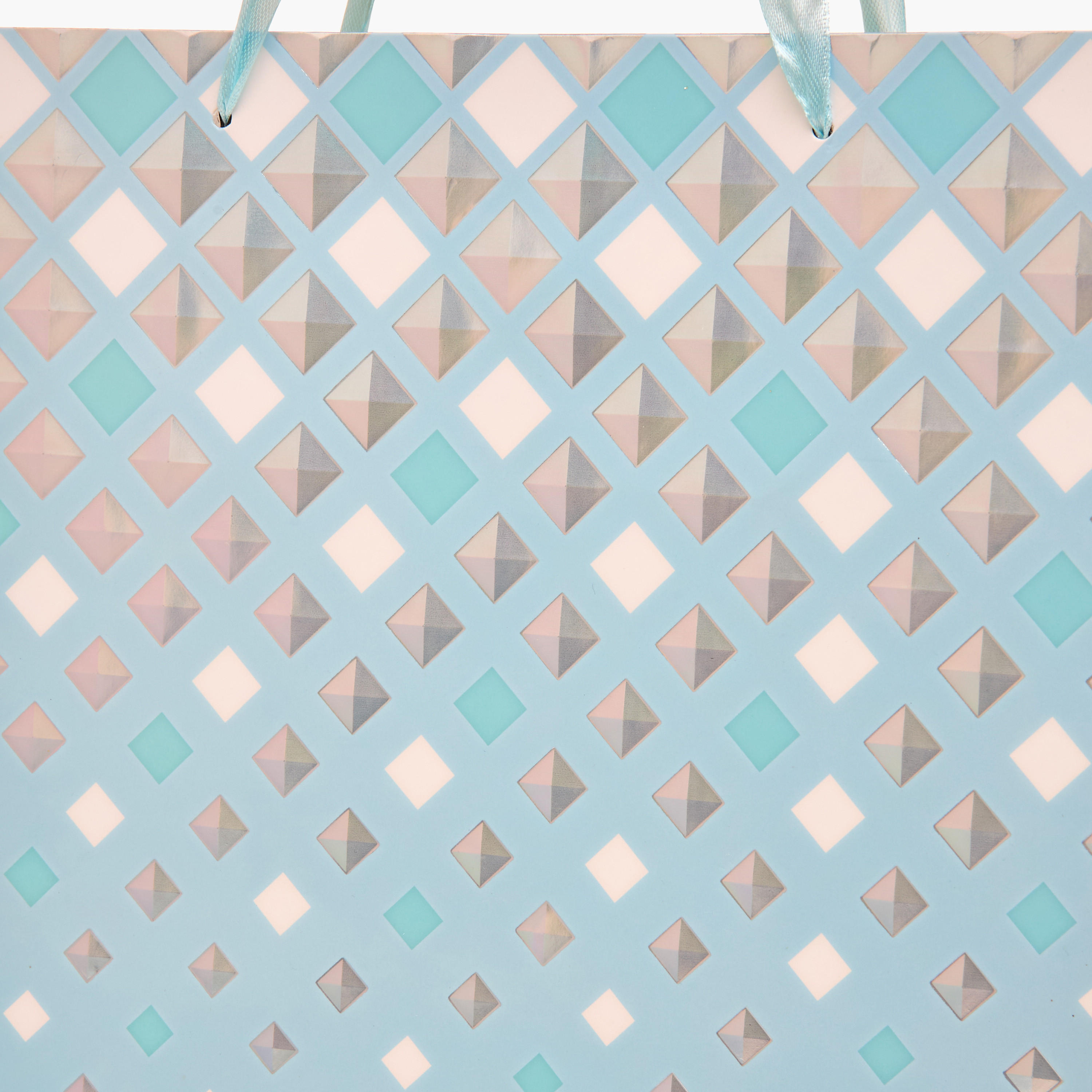 شنطة هدايا ورقية بطبعات هندسية - 30x12x42 سم-household-giftingaccessories-giftings-image-3