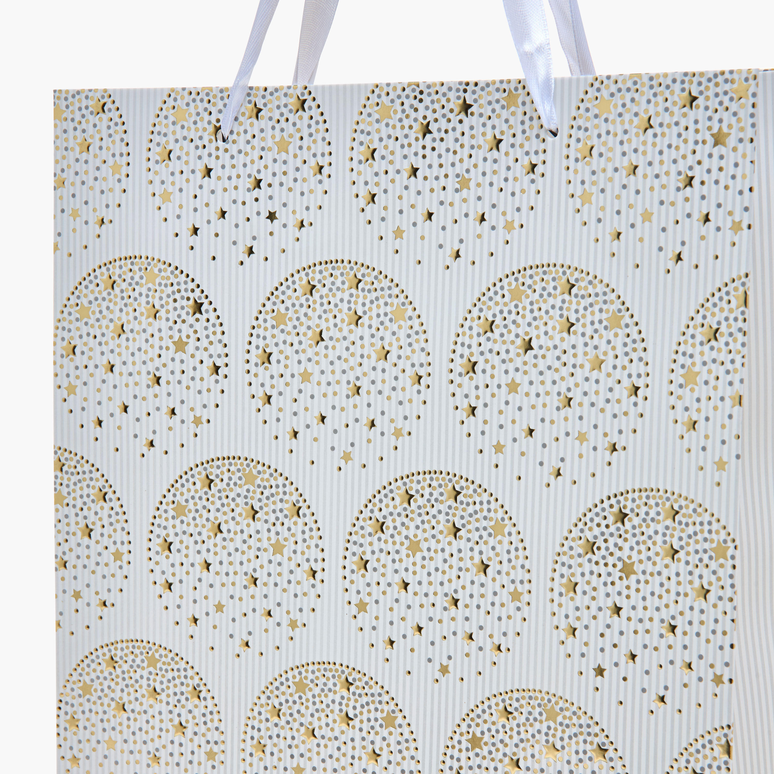 Star Print Paper Gift Bag - 26x10x32 cms-household-giftingaccessories-giftings-image-3