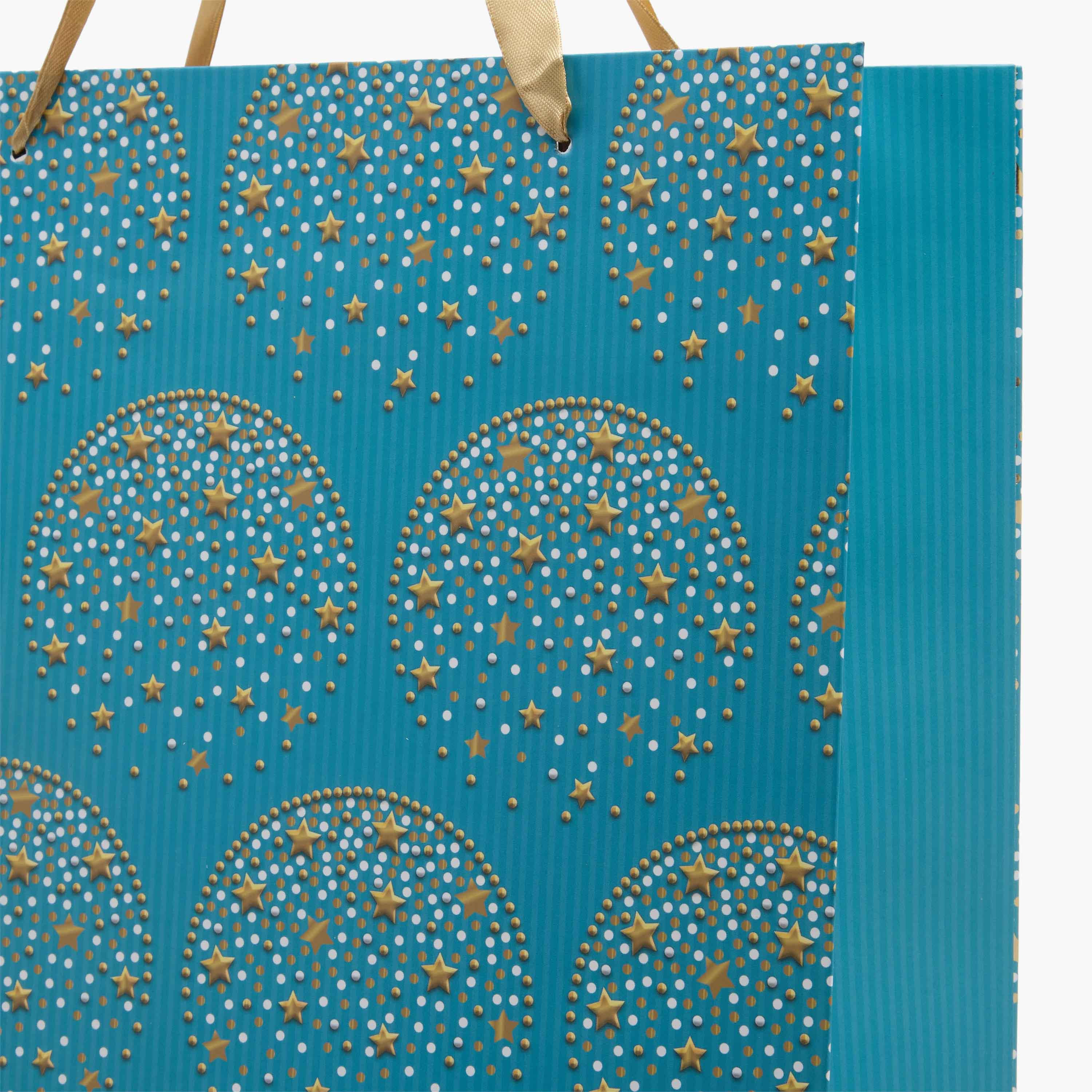 Star Print Paper Gift Bag - 30x12x42 cms-household-giftingaccessories-giftings-image-3
