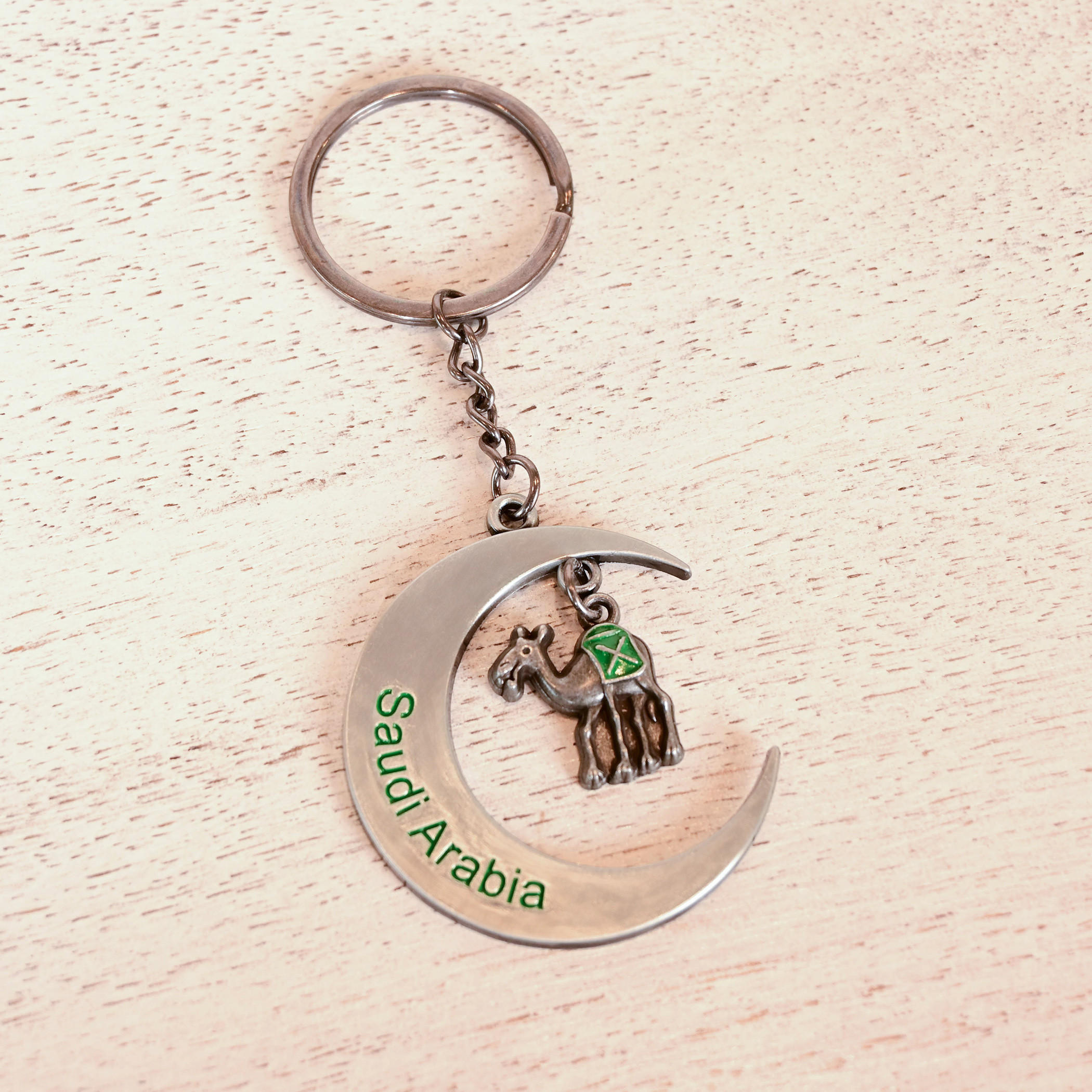 Home Carving Saudi Arabia Moon Keychain with Hanging Camel-household-decor-decorativeobjectsandsculptures-image-3