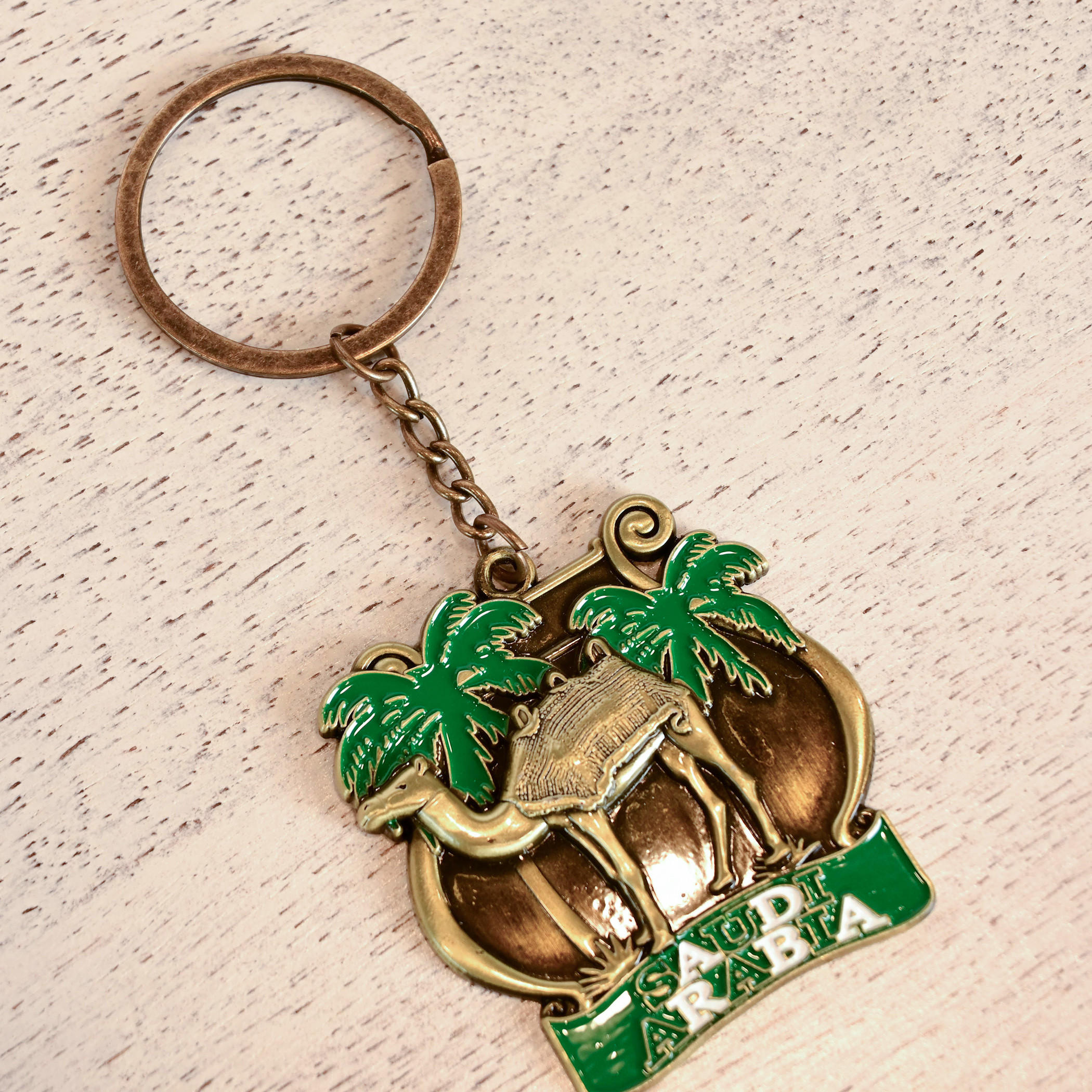 Home Carving Saudi Arabia Camel Embossed Keyring-household-decor-decorativeobjectsandsculptures-image-1