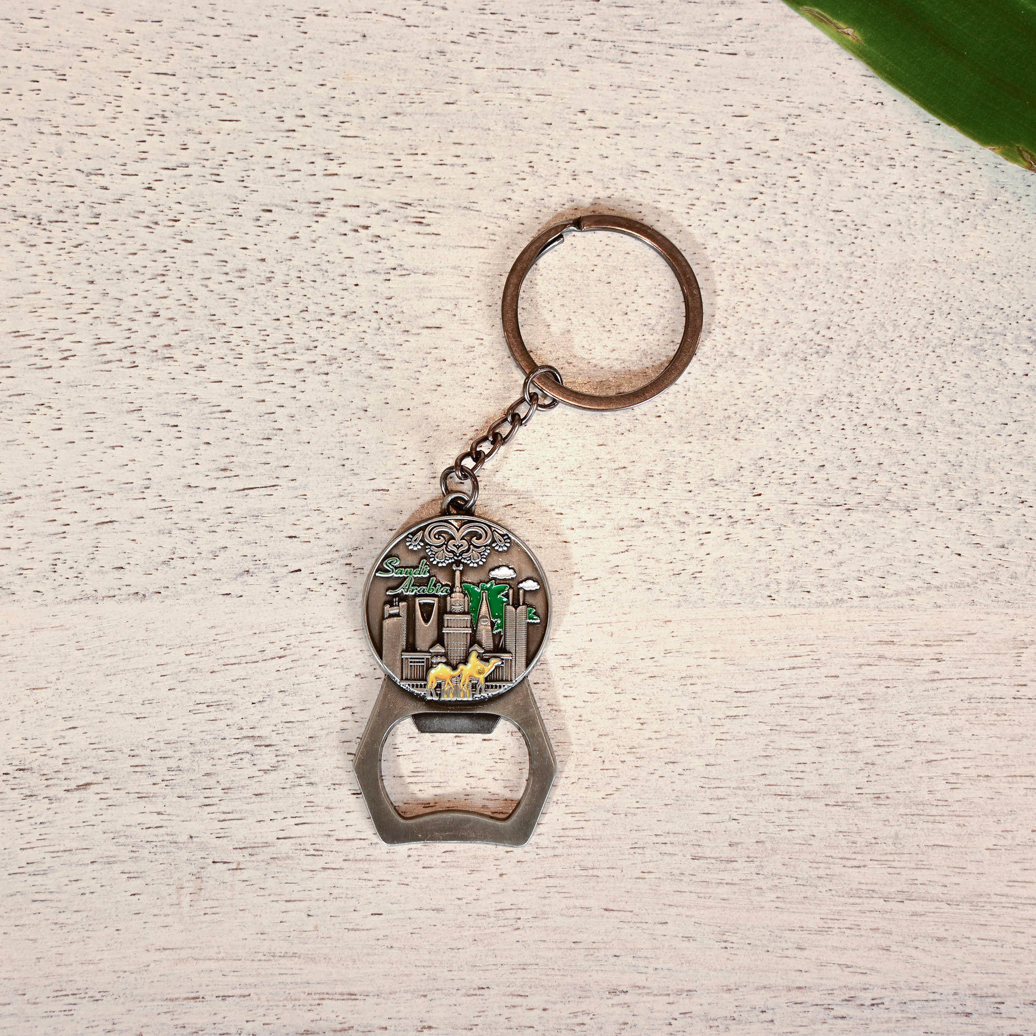 Home Carving Saudi Arabia Embossed Keyring with Bottle Opener-household-decor-decorativeobjectsandsculptures-image-3