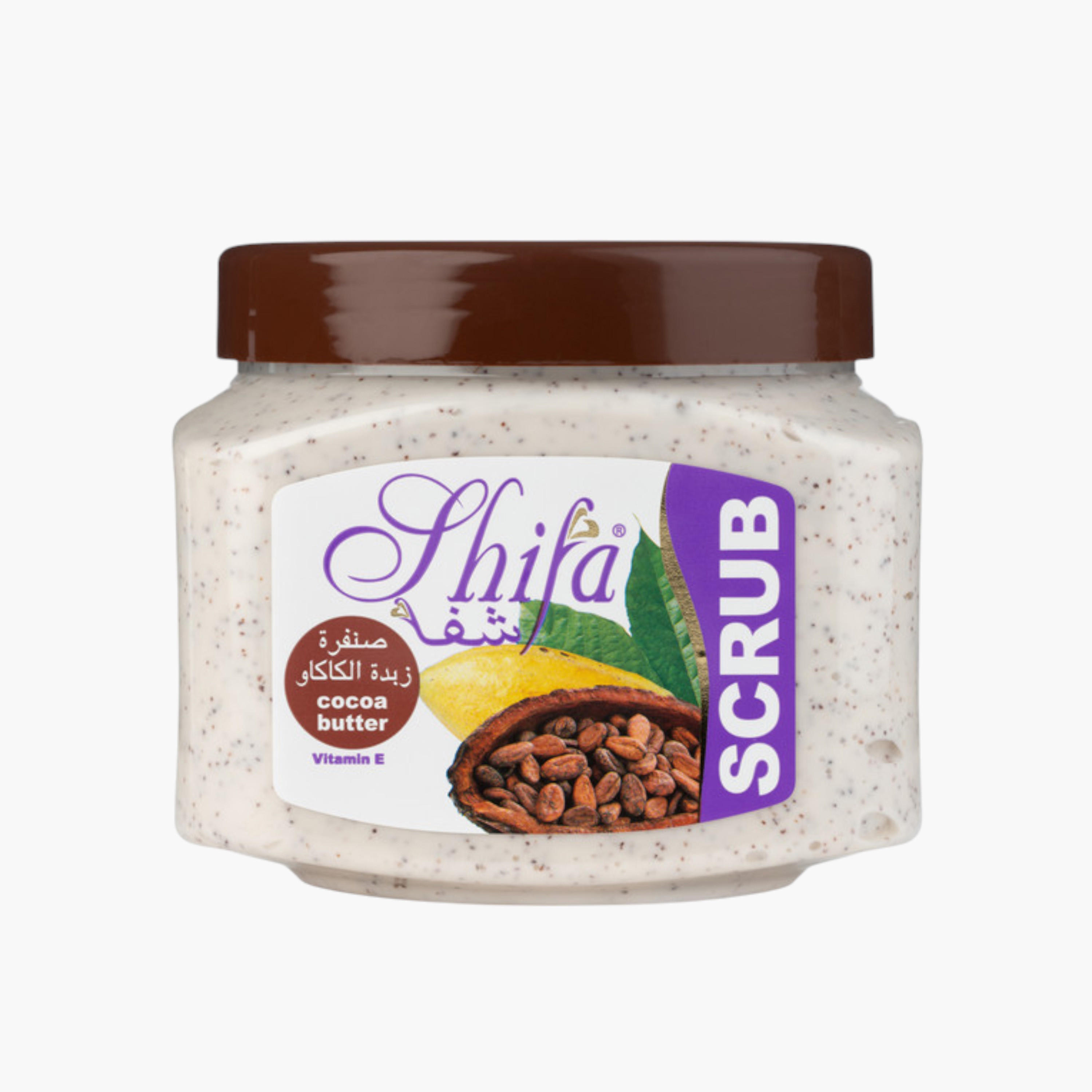 Shifa Cocoa Butter Face and Body Scrub - 500 ml-beautyandpersonalcare-bathandbody-bathandshower-scrubs-image-1