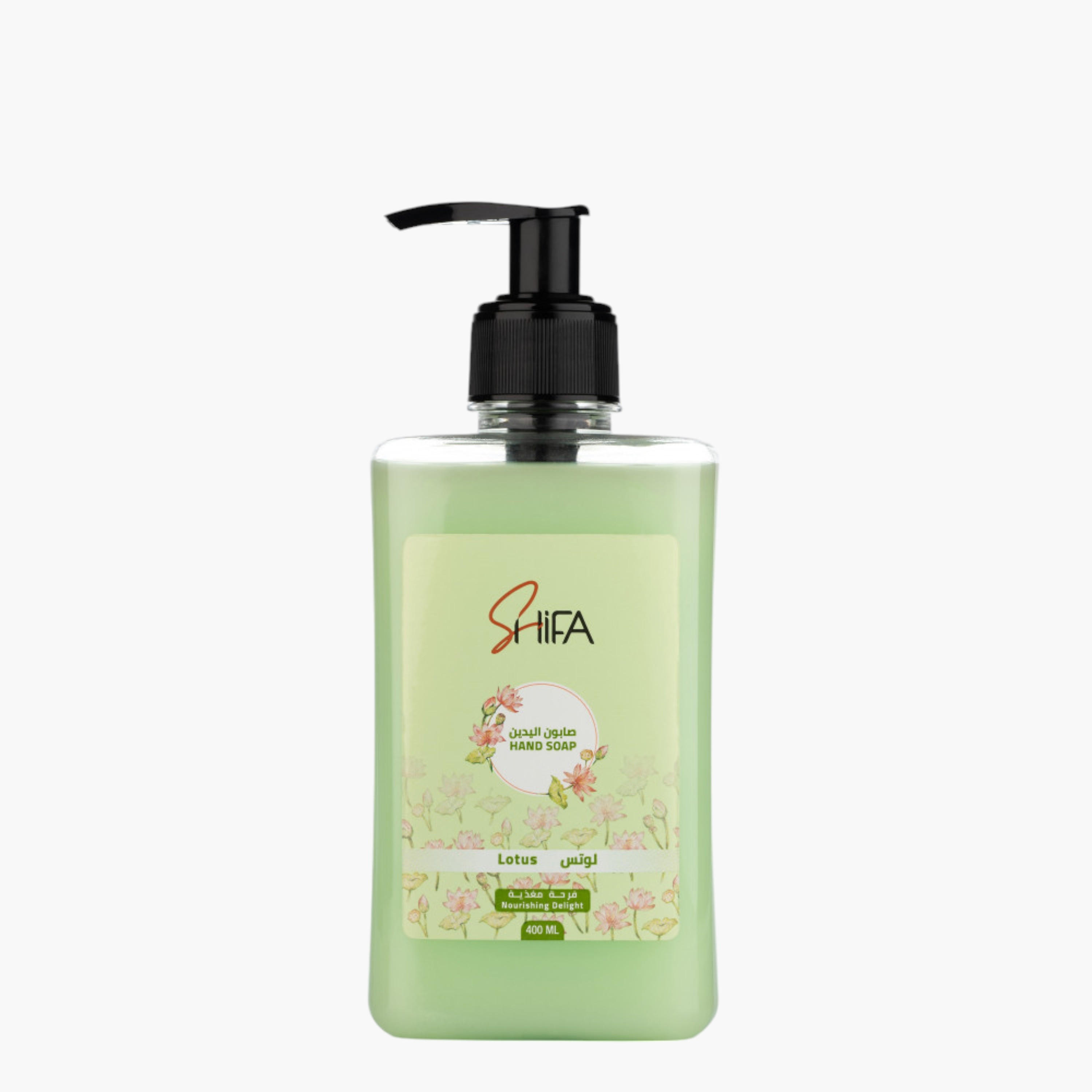 Shifa Lotus Hand Soap - 400 ml-beautyandpersonalcare-bathandbody-bathandshower-soaps-image-1