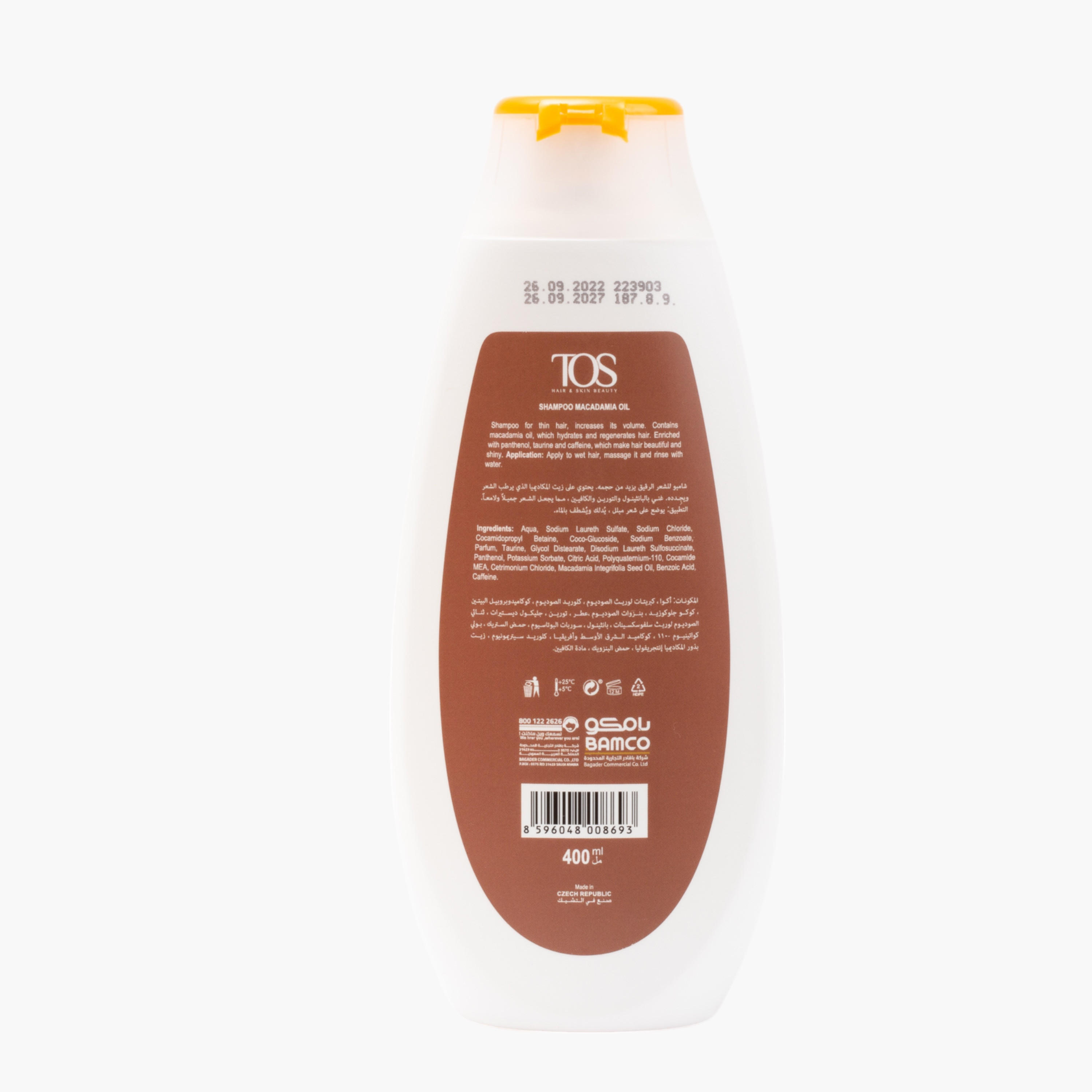 TOS Fine Hair Shampoo with Macadamia Oil - 400 ml-beautyandpersonalcare-hair-haircare-shampoos-image-2