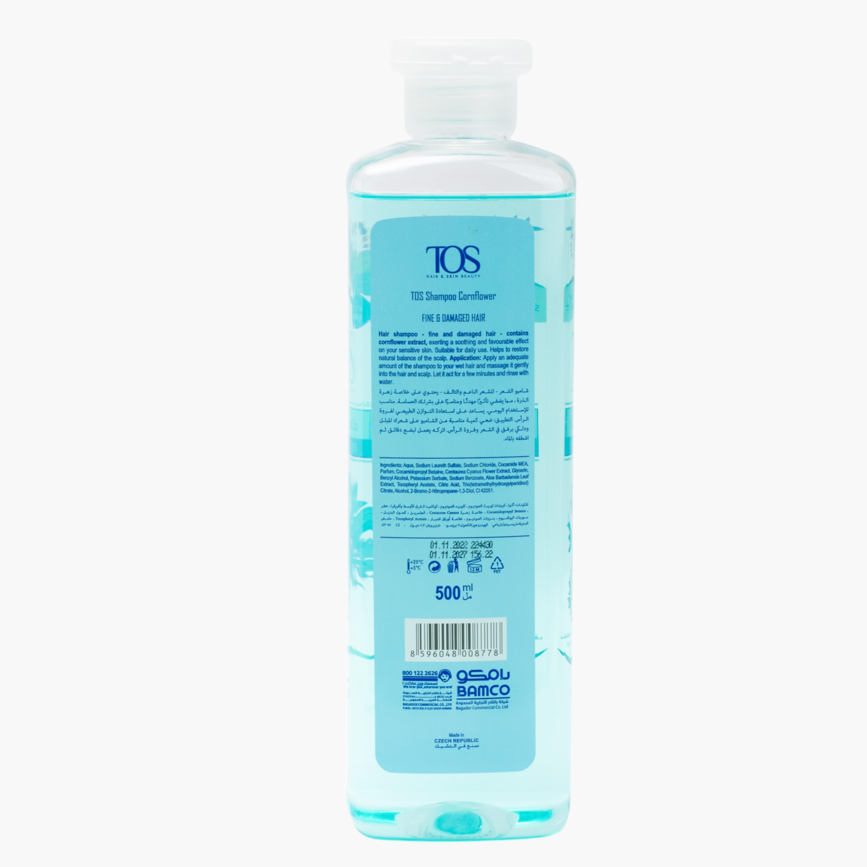 TOS Hydration Hair Cornflower Shampoo - 500 ml-beautyandpersonalcare-hair-haircare-shampoos-image-2