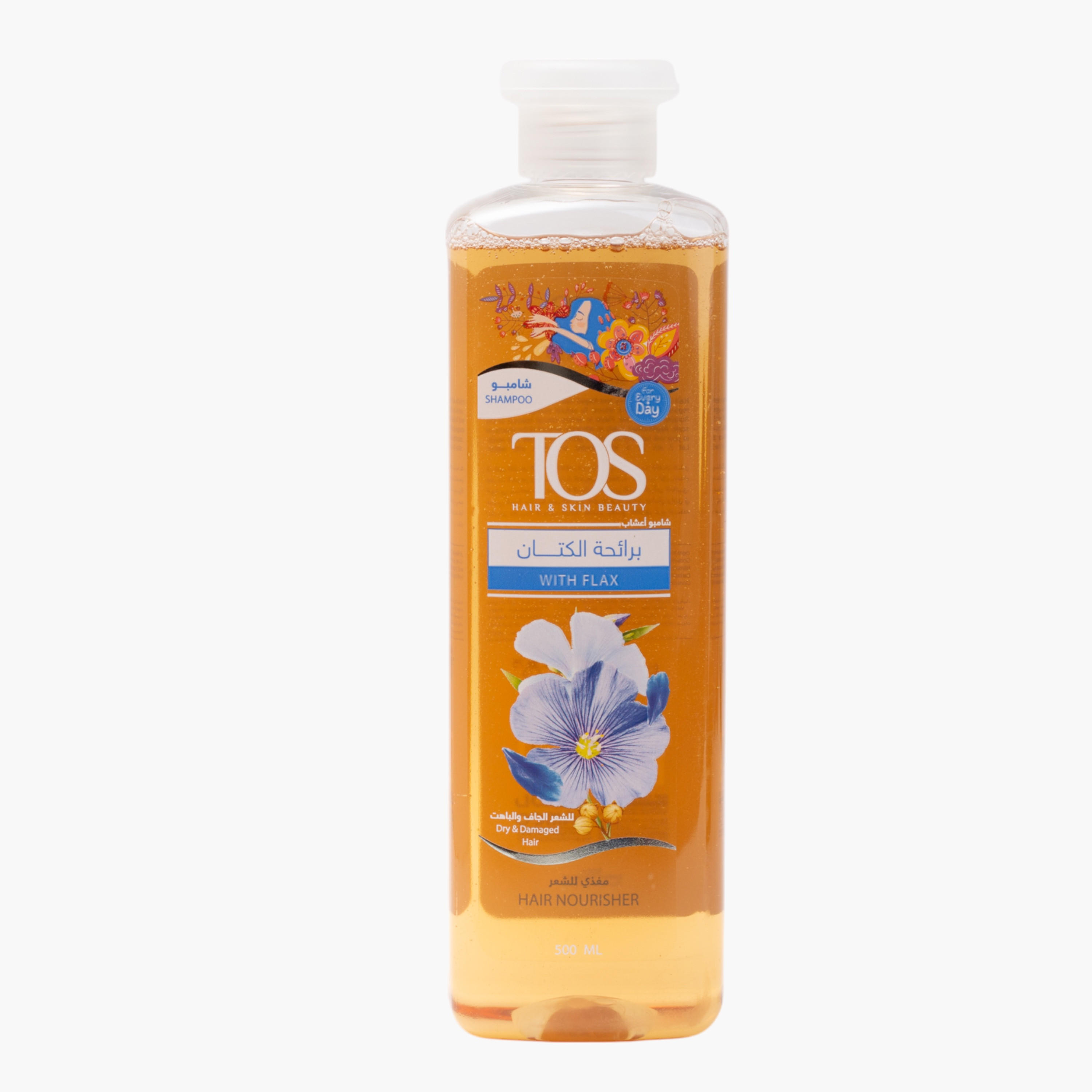 TOS Hair Nourisher Flax Shampoo - 500 ml-beautyandpersonalcare-hair-haircare-shampoos-image-1