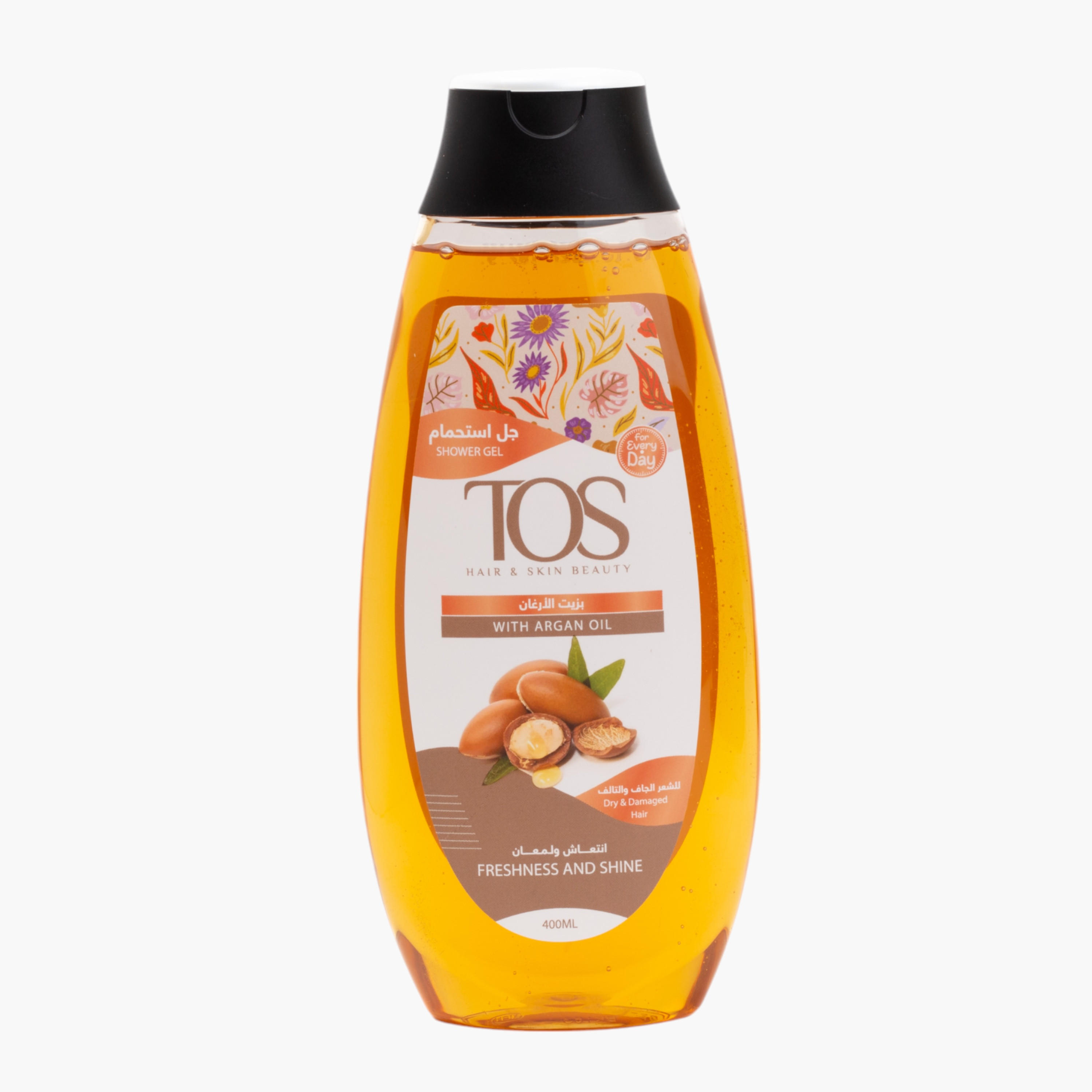 TOS Argan Oil Shower Gel - 400 ml-beautyandpersonalcare-bathandbody-bathandshower-bodywash-image-1