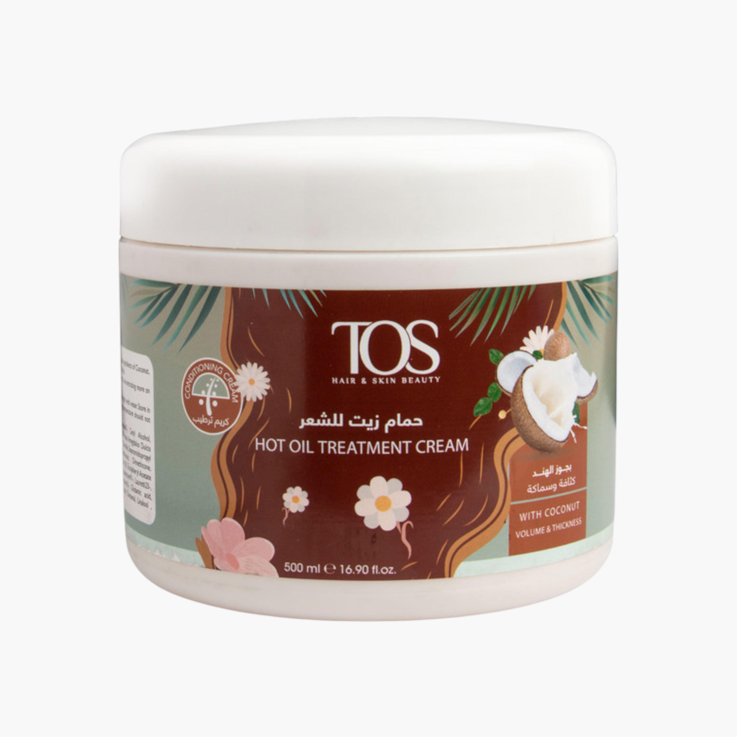 TOS Hot Oil Treatment Cream with Coconut - 500 ml-beautyandpersonalcare-hair-haircare-hairmasksandcreams-image-1