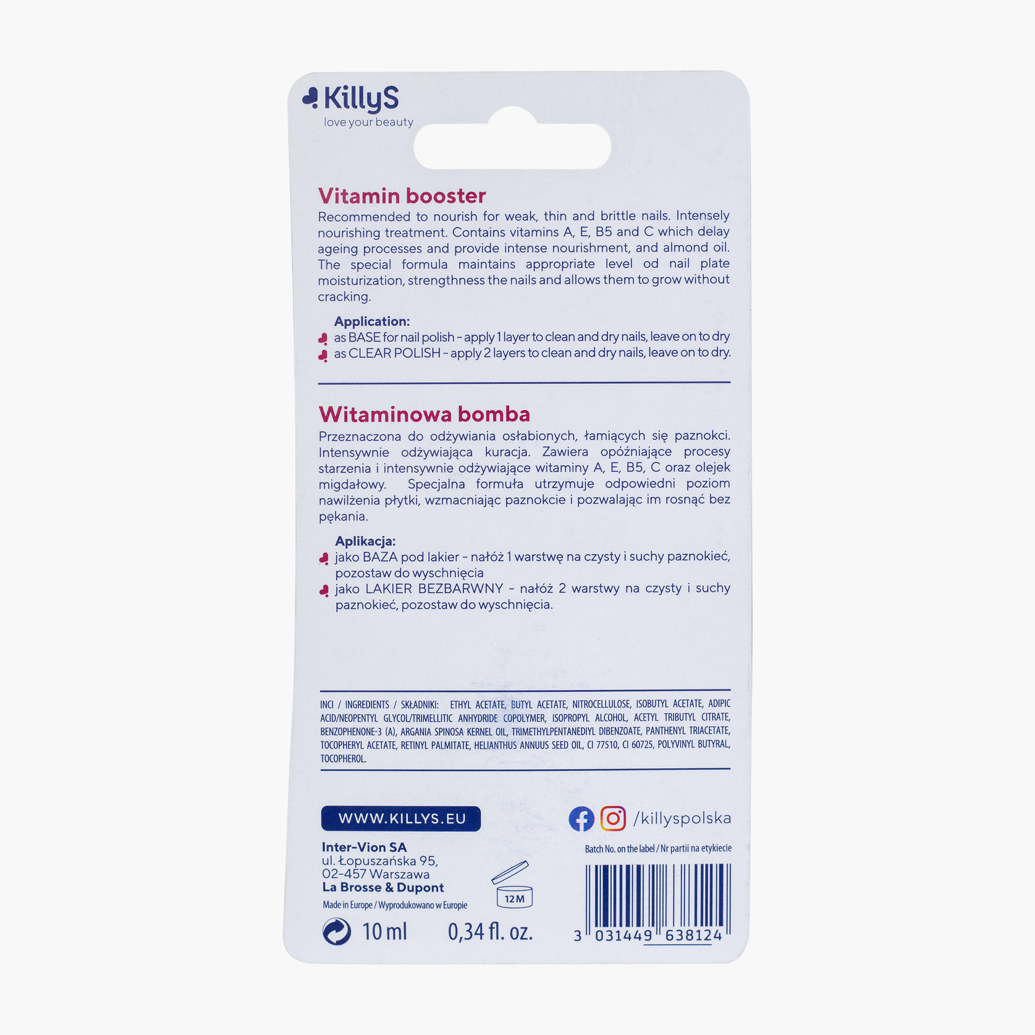 Killy S Vitamin Booster Hypoallergic Nail Gel - 10 ml-beautyandpersonalcare-makeup-nails-treatments-image-2