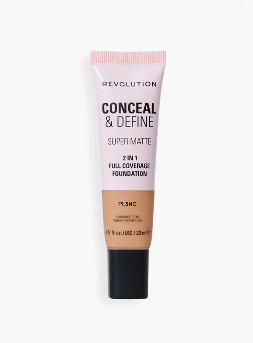 كريم أساس كامل التغطية لإخفاء وتحديد البشرة من ميك أب ريفولوشن - 23 مل-beautyandpersonalcare-makeup-face-foundations-image-1