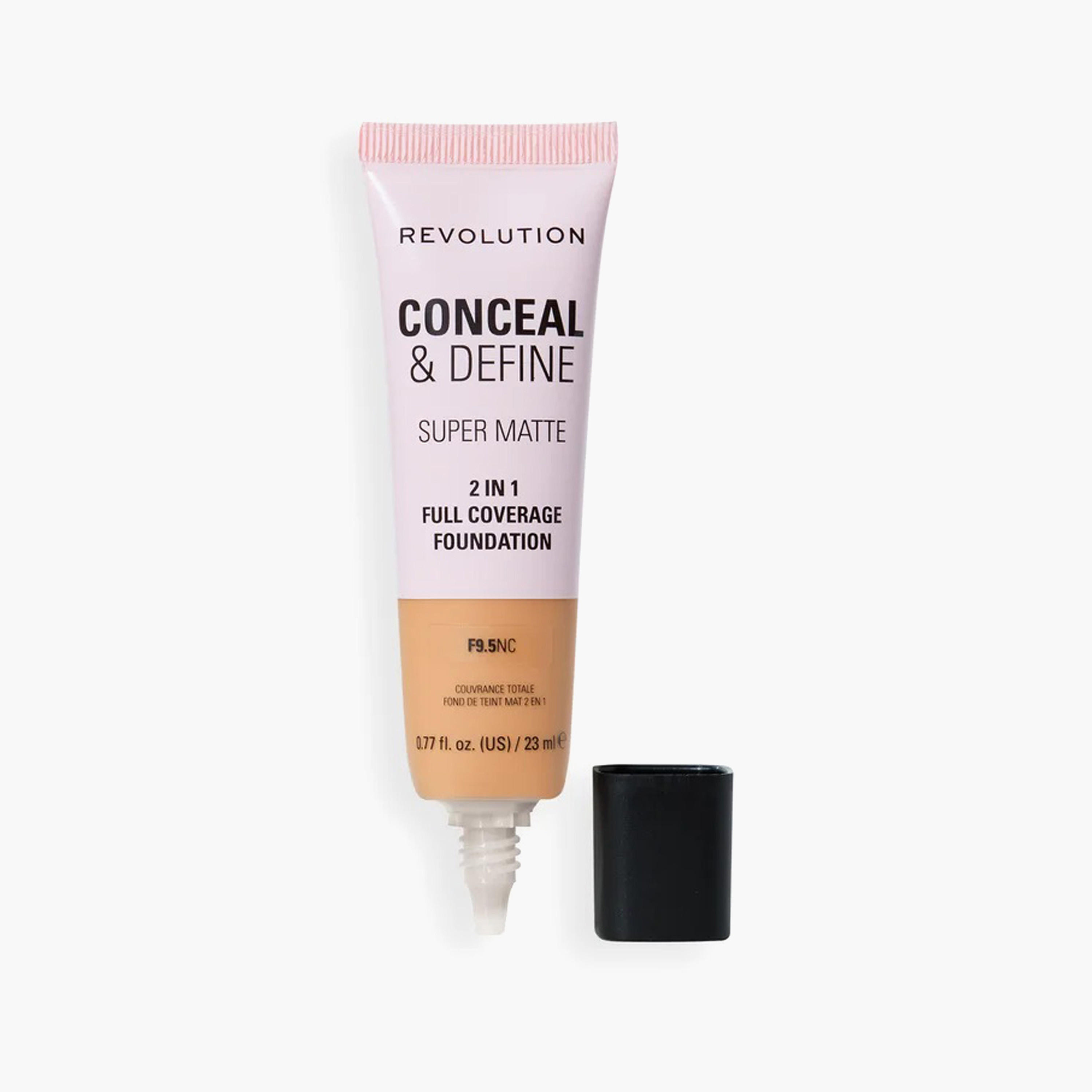 كريم أساس كامل التغطية لإخفاء وتحديد البشرة من ميك أب ريفولوشن - 23 مل-beautyandpersonalcare-makeup-face-foundations-image-2