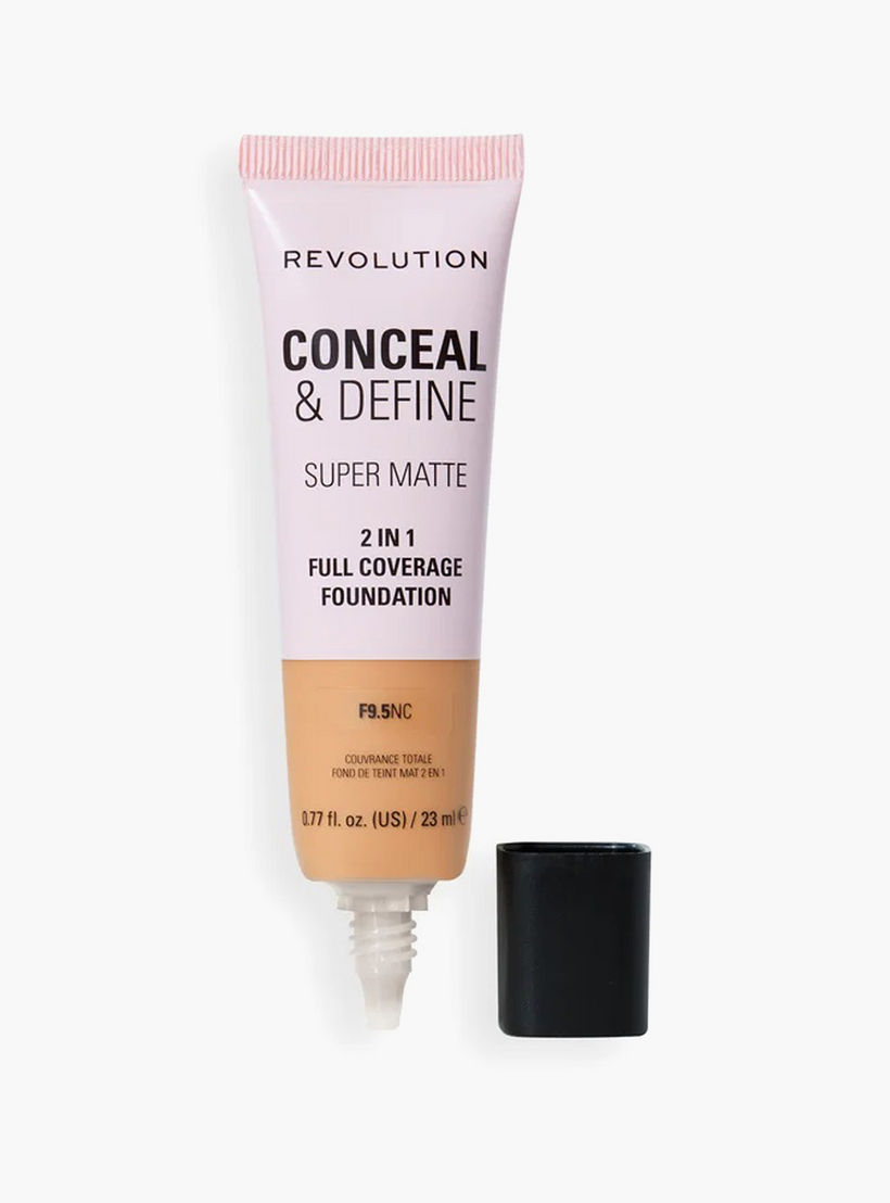 كريم أساس كامل التغطية لإخفاء وتحديد البشرة من ميك أب ريفولوشن - 23 مل-beautyandpersonalcare-makeup-face-foundations-image-2