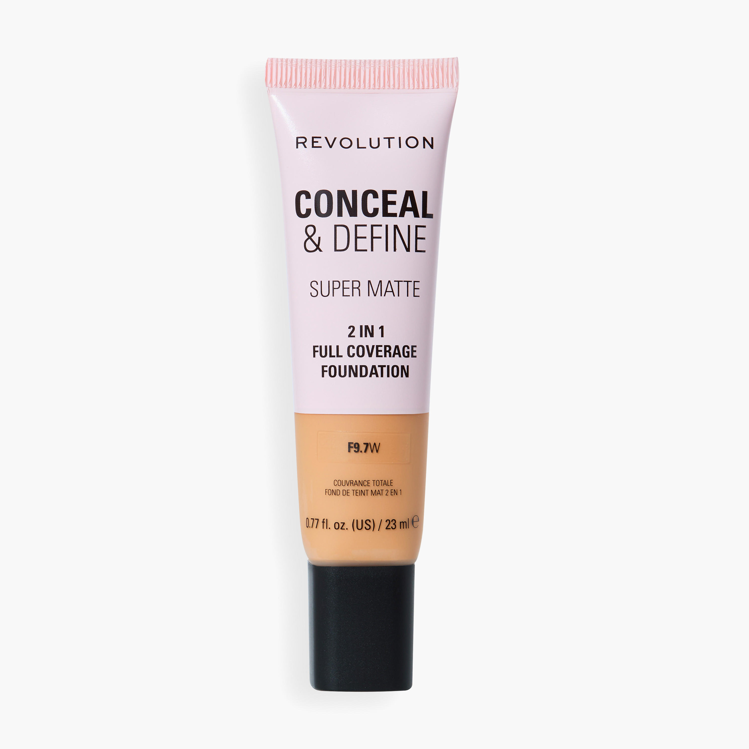 كريم أساس كونسيل آند ديفاين لتغطية كاملة من ميك أب ريفولوشن - 23 مل-beautyandpersonalcare-makeup-face-foundations-image-1