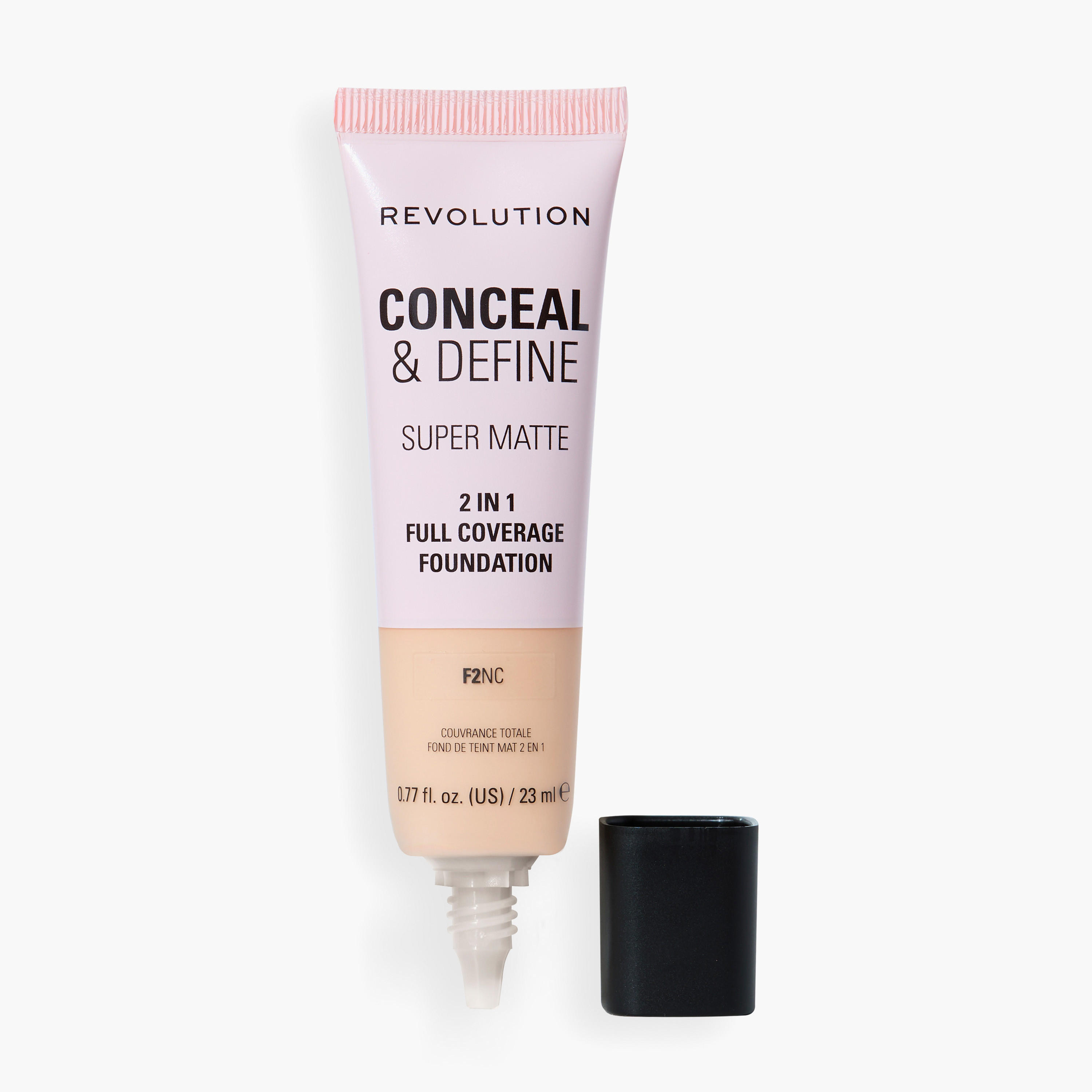 كريم أساس كونسيل آند ديفاين لتغطية كاملة من ميك أب ريفولوشن - 23 مل-beautyandpersonalcare-makeup-face-foundations-image-2