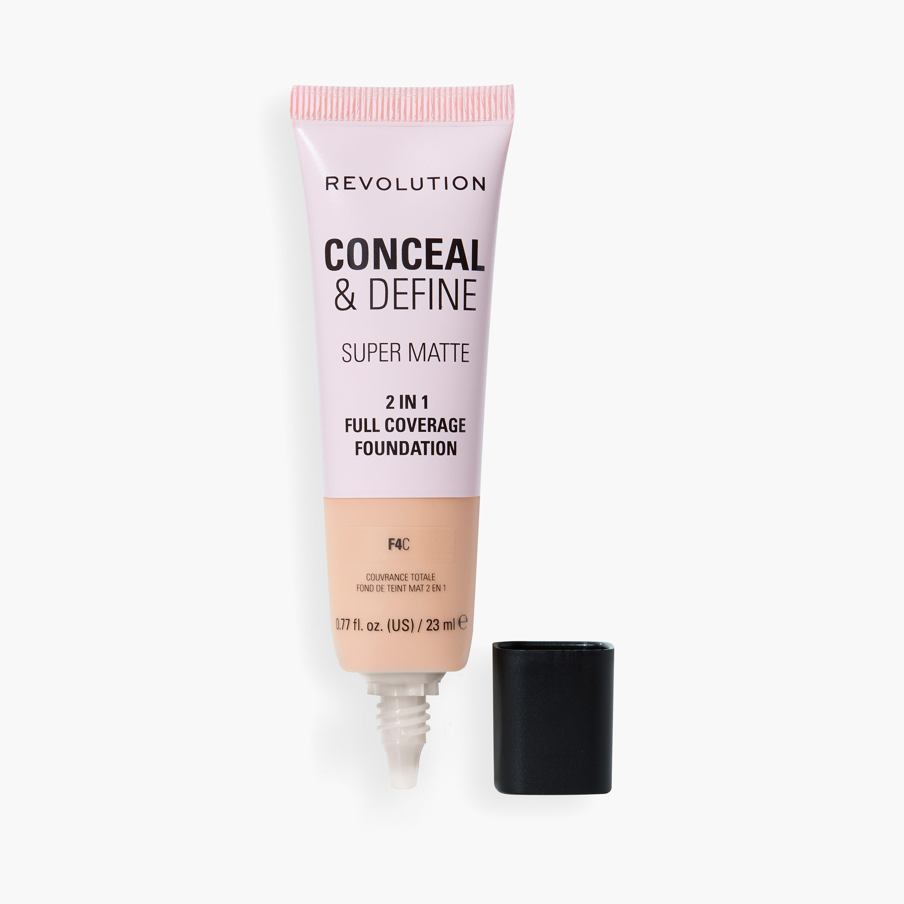 كريم أساس كونسيل آند ديفاين لتغطية كاملة من ميك أب ريفولوشن - 23 مل-beautyandpersonalcare-makeup-face-foundations-image-2