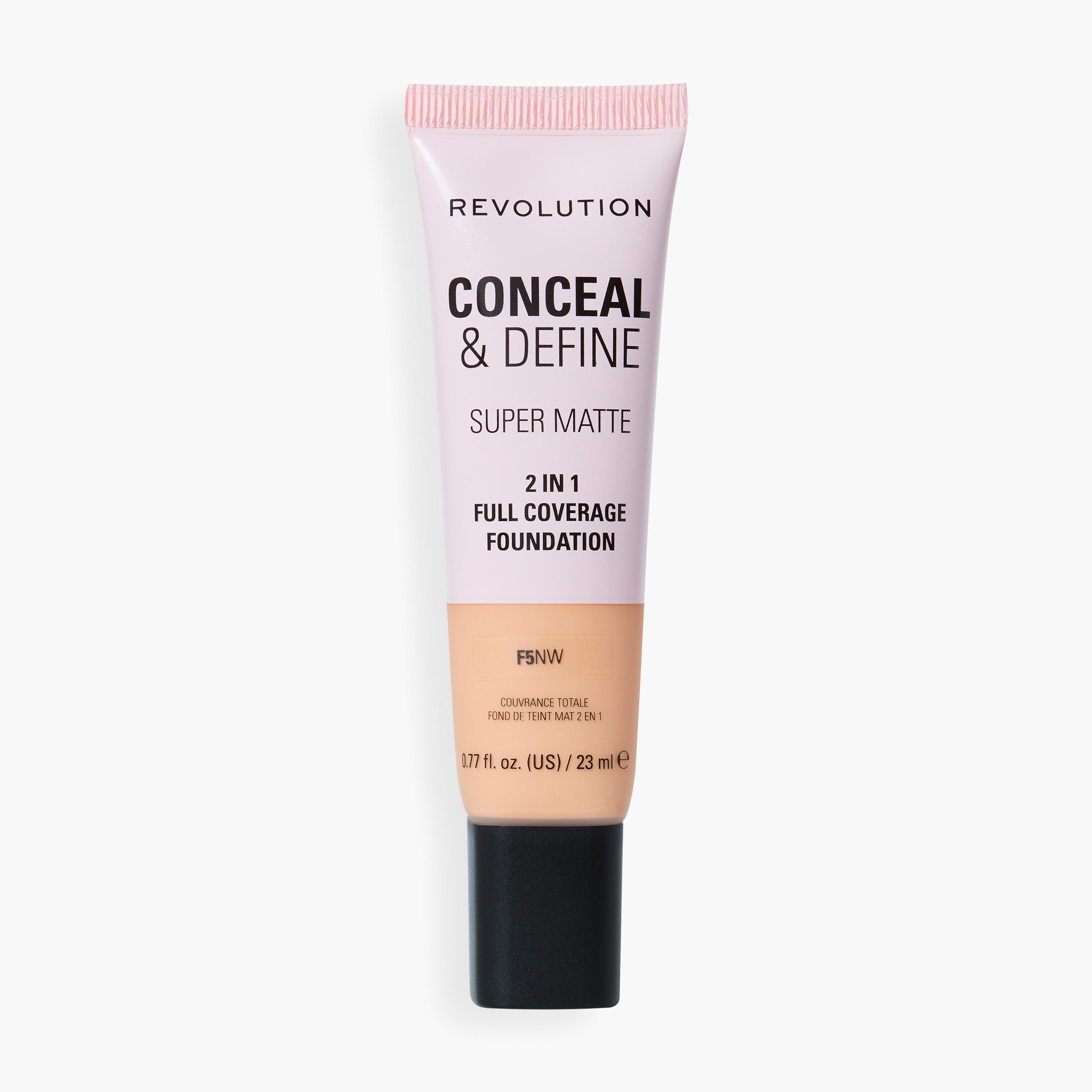 كريم أساس كونسيل آند ديفاين لتغطية كاملة من ميك أب ريفولوشن - 23 مل-beautyandpersonalcare-makeup-face-foundations-image-1