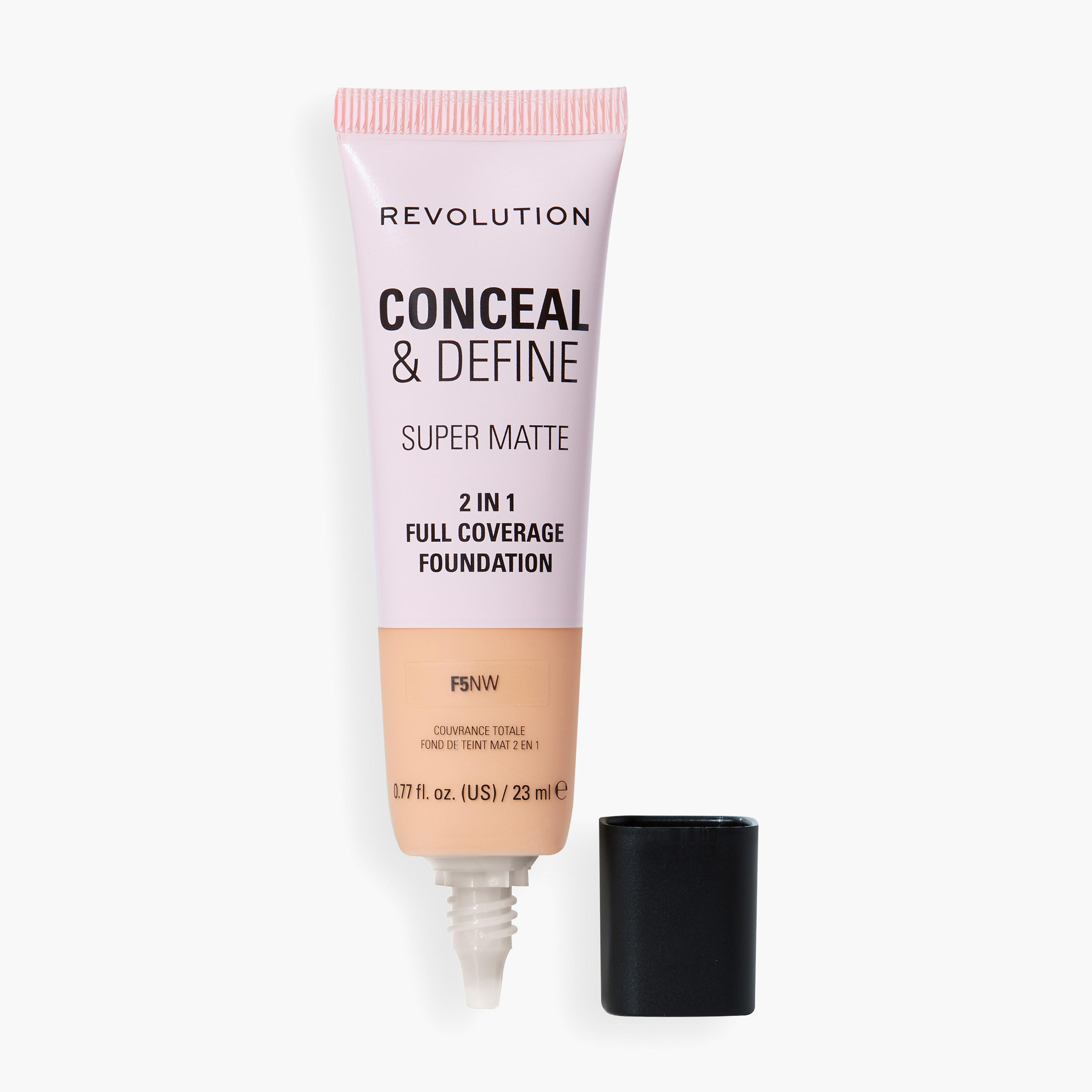 كريم أساس كونسيل آند ديفاين لتغطية كاملة من ميك أب ريفولوشن - 23 مل-beautyandpersonalcare-makeup-face-foundations-image-2
