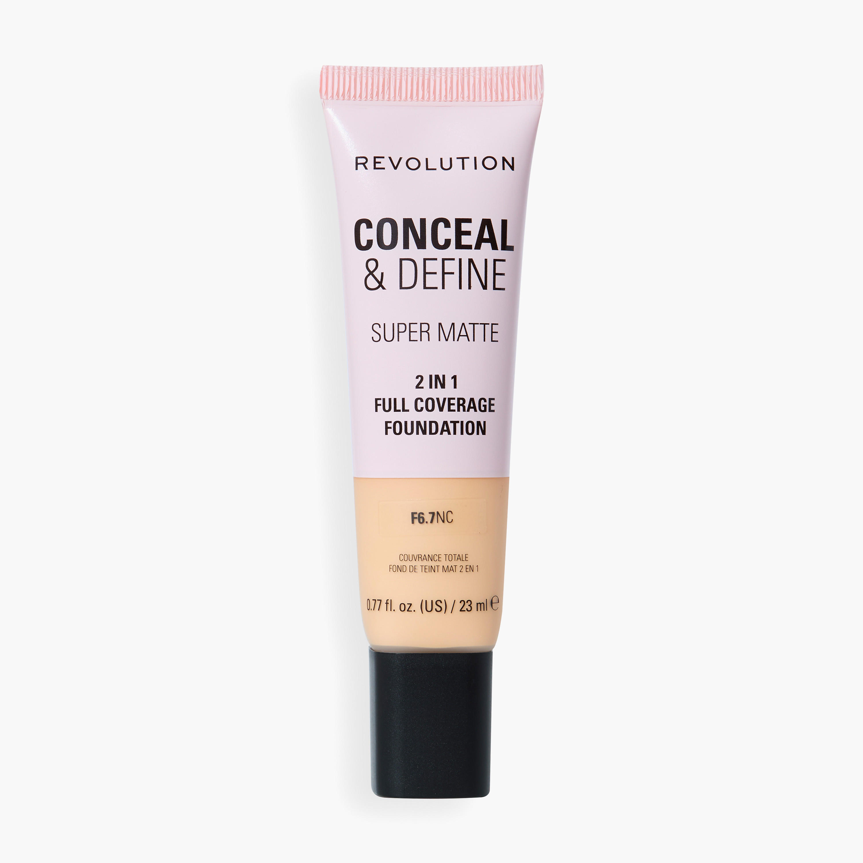 كريم أساس كونسيل آند ديفاين لتغطية كاملة من ميك أب ريفولوشن - 23 مل-beautyandpersonalcare-makeup-face-foundations-image-1