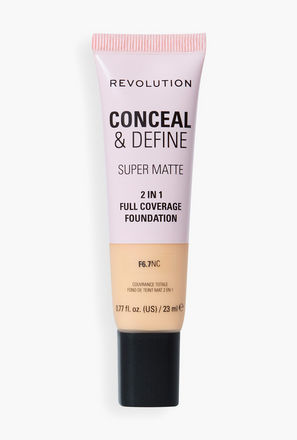 كريم أساس كونسيل آند ديفاين لتغطية كاملة من ميك أب ريفولوشن - 23 مل-beautyandpersonalcare-makeup-image-1