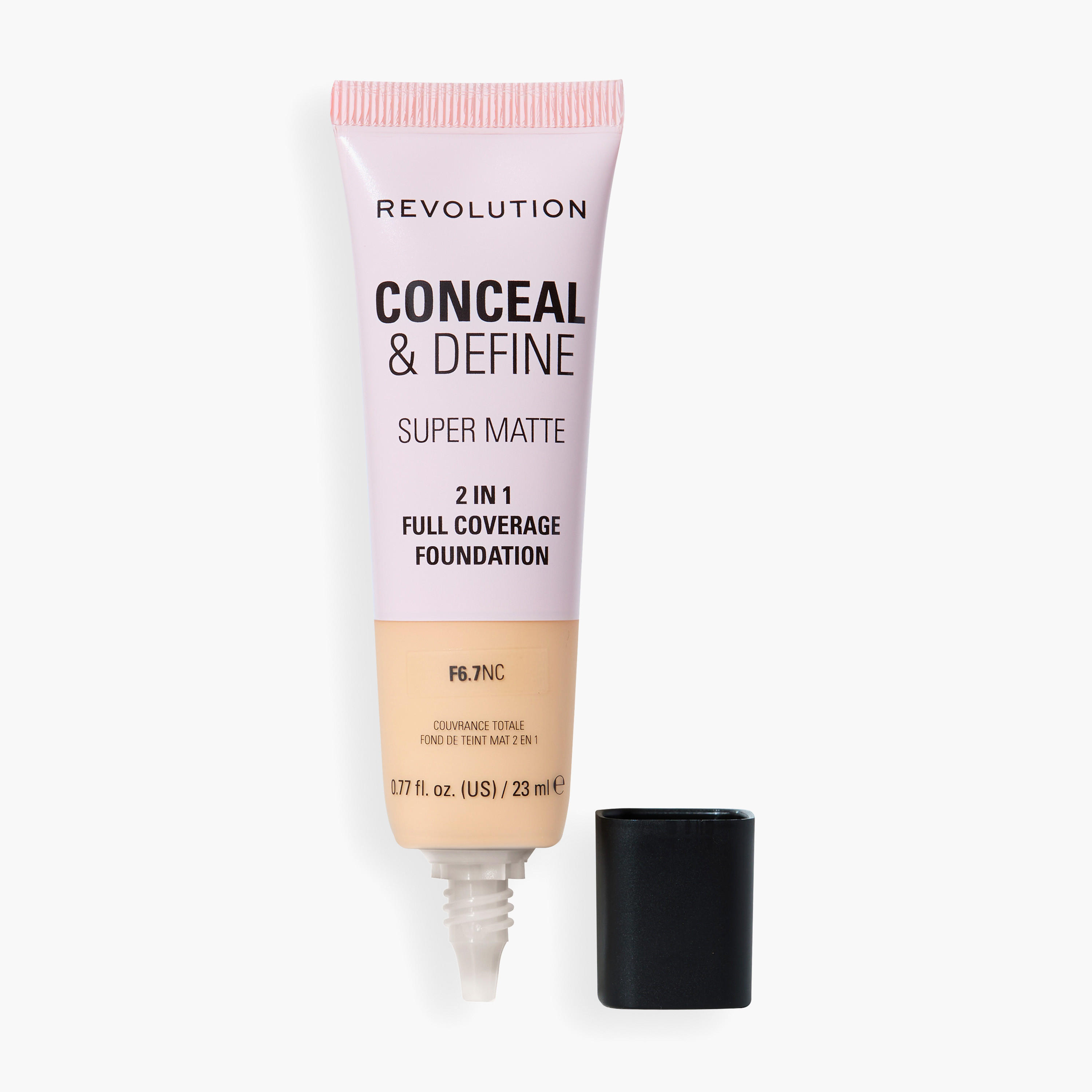 كريم أساس كونسيل آند ديفاين لتغطية كاملة من ميك أب ريفولوشن - 23 مل-beautyandpersonalcare-makeup-face-foundations-image-2