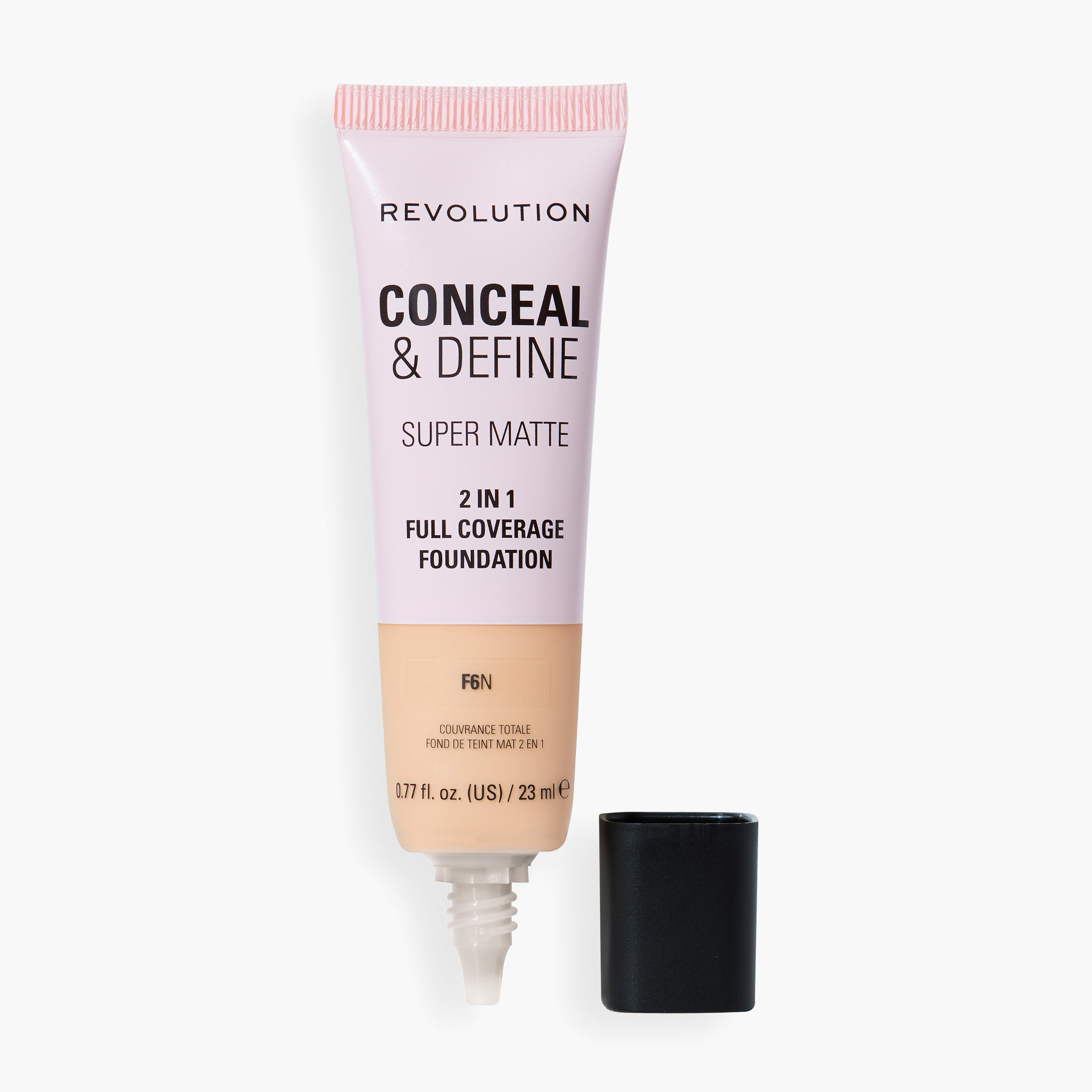 كريم أساس كونسيل آند ديفاين لتغطية كاملة من ميك أب ريفولوشن - 23 مل-beautyandpersonalcare-makeup-face-foundations-image-2