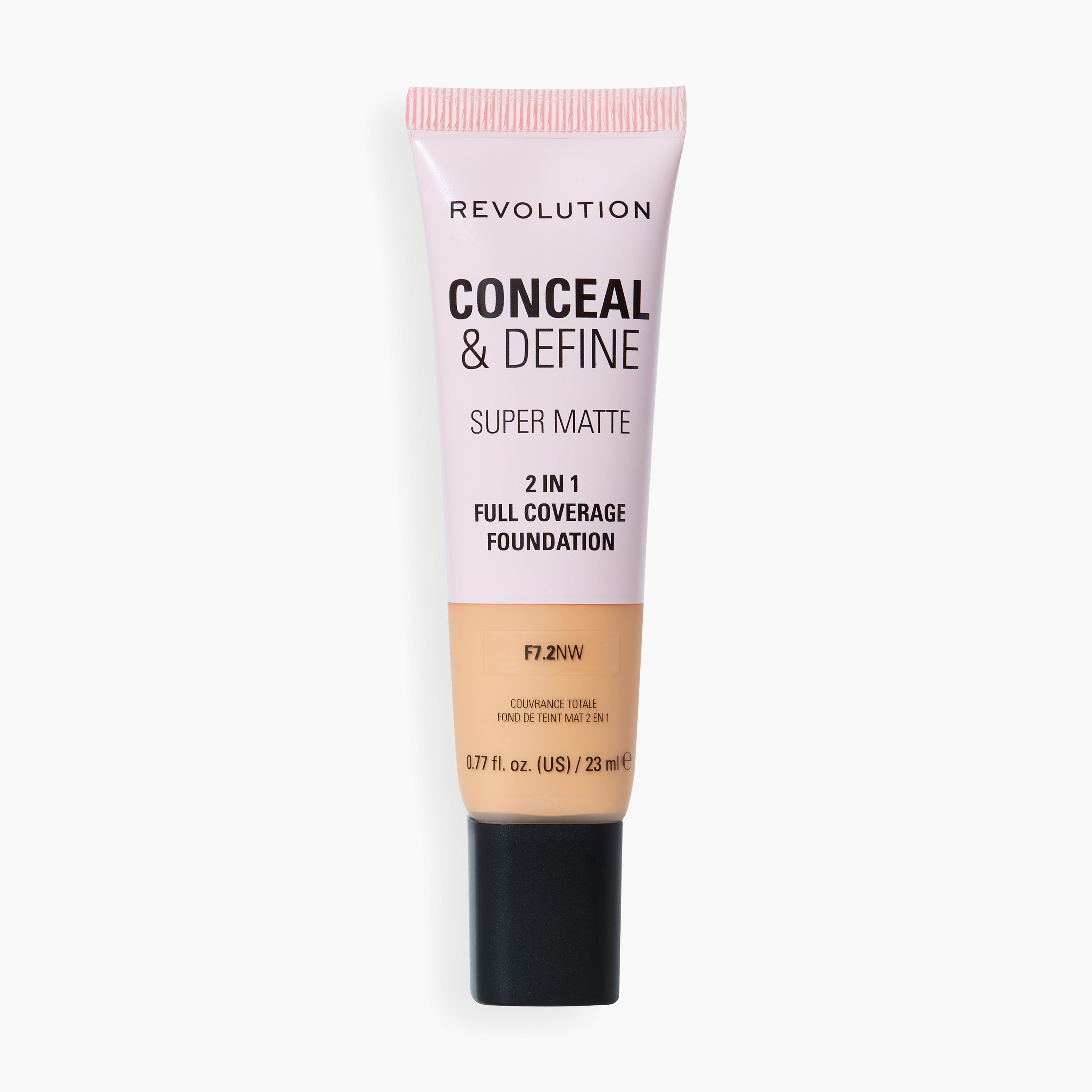 كريم أساس كونسيل آند ديفاين لتغطية كاملة من ميك أب ريفولوشن - 23 مل-beautyandpersonalcare-makeup-face-foundations-image-1