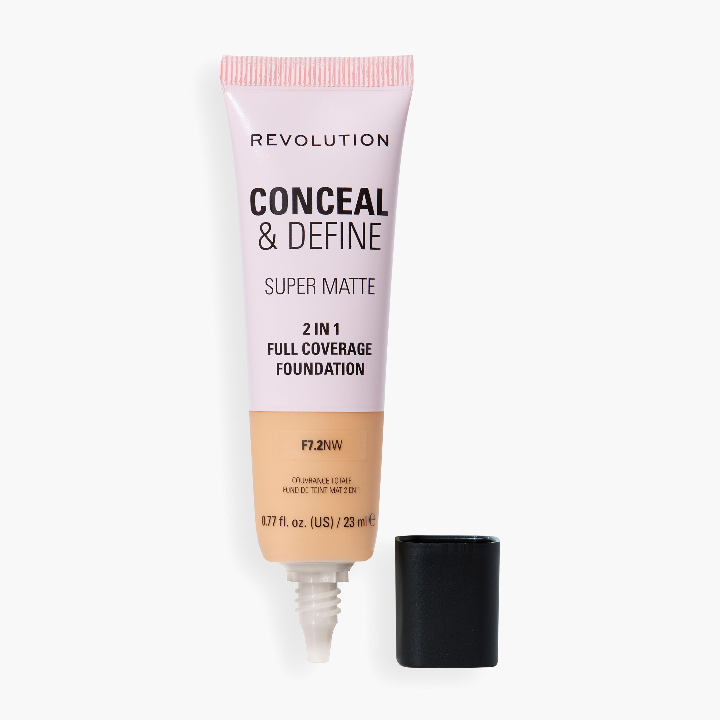 كريم أساس كونسيل آند ديفاين لتغطية كاملة من ميك أب ريفولوشن - 23 مل-beautyandpersonalcare-makeup-face-foundations-image-2