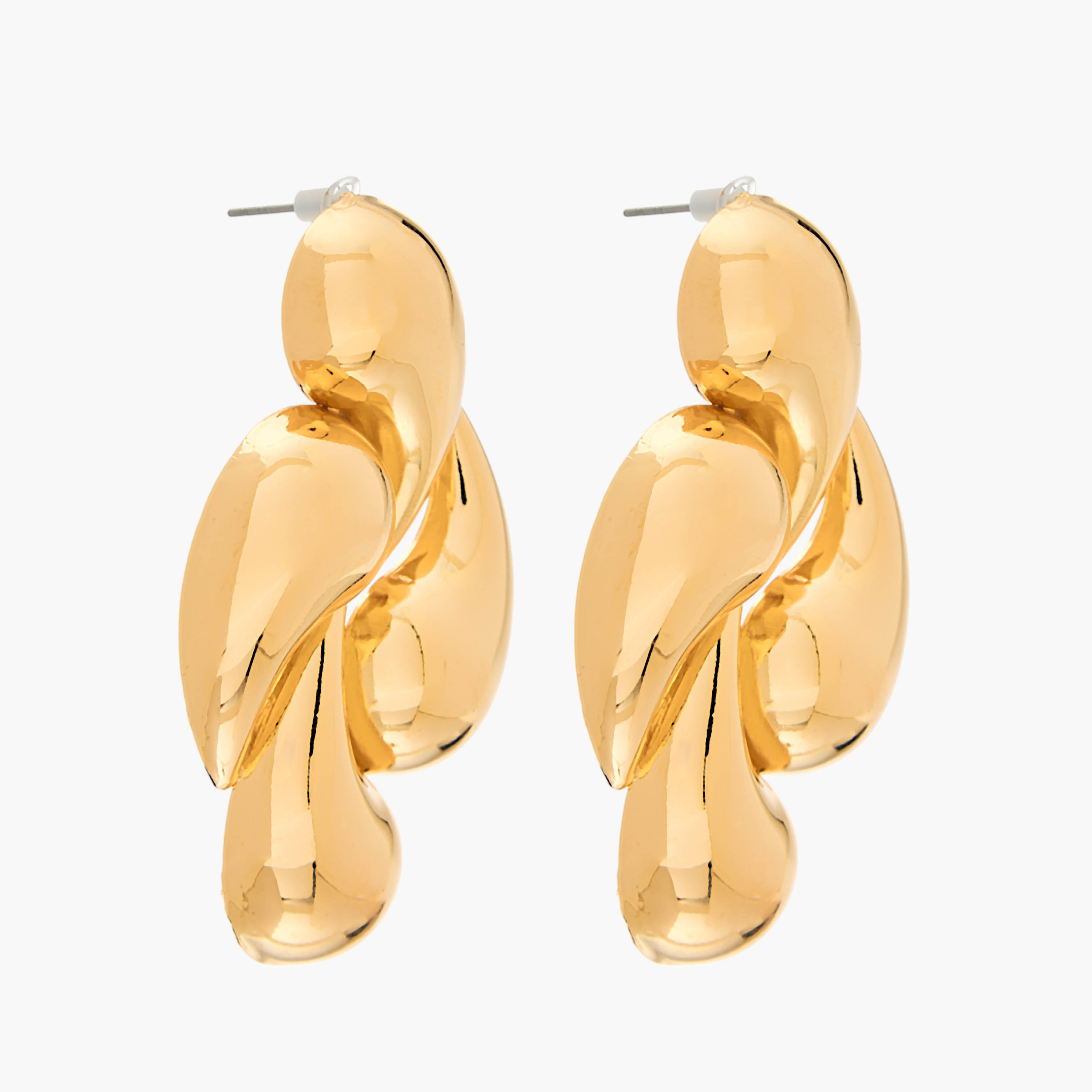 Abstract Drop Earrings with Pushback Closure-women-watchesandjewellery-jewellery-earrings-image-2