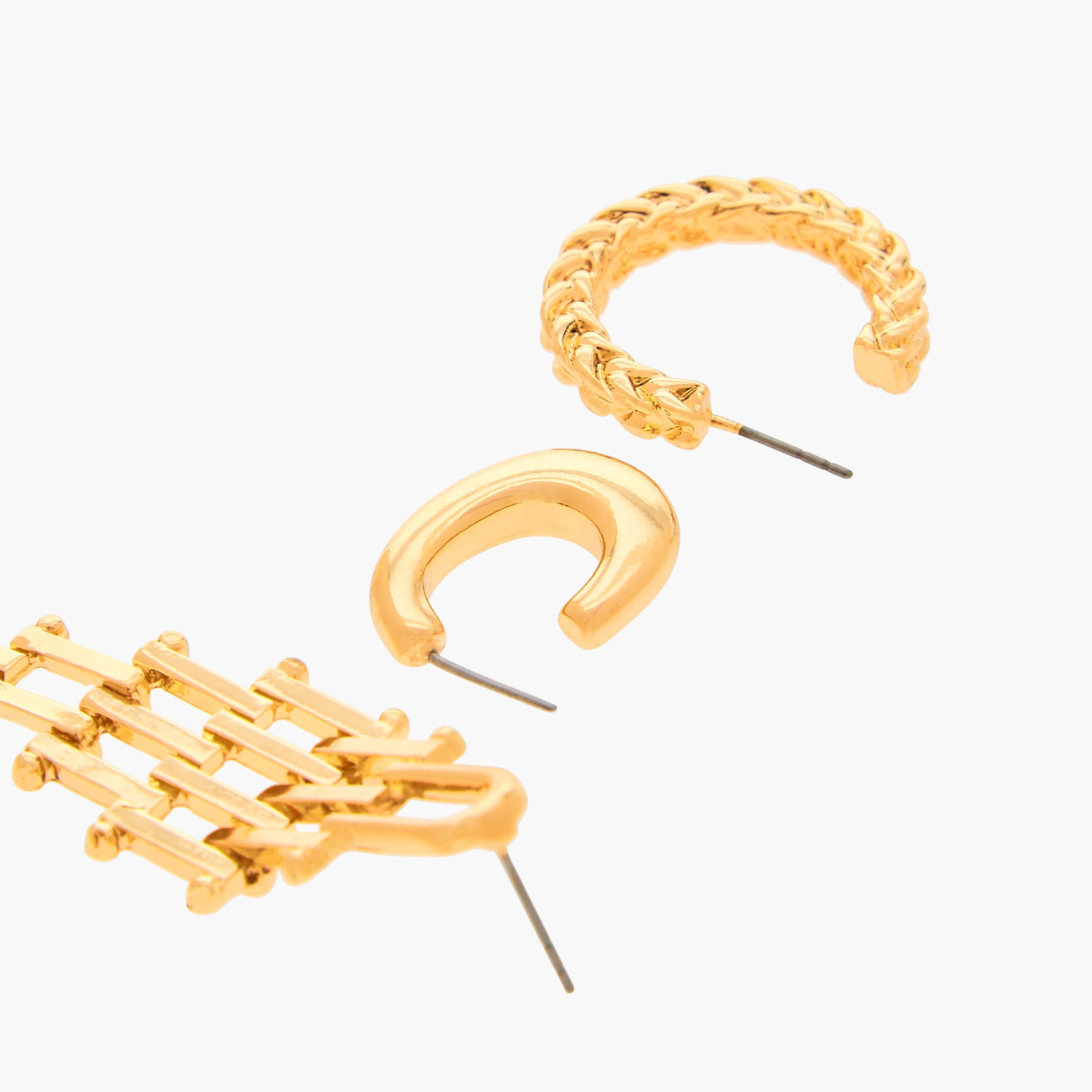 Assorted Earrings with Pushback Closure - Set of 3-women-watchesandjewellery-jewellery-earrings-image-6