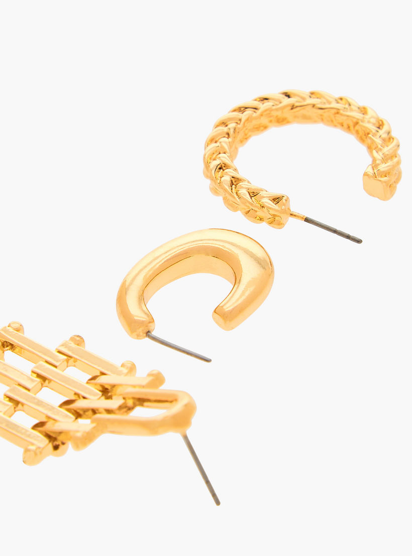Assorted Earrings with Pushback Closure - Set of 3-women-watchesandjewellery-jewellery-earrings-image-6