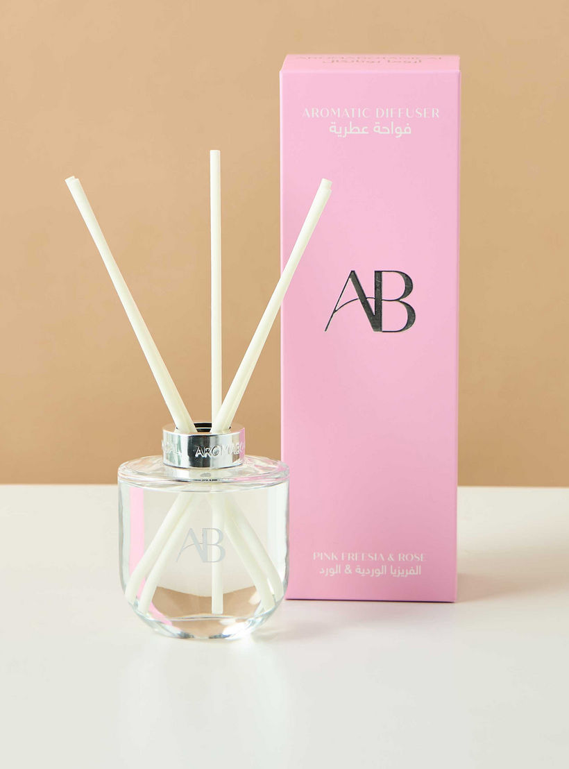 موزع عطور أعواد خشبية برائحة الفريزيا الوردية والورد من أرومابوتنيكال - 200 مل-household-homefragrance-reeddiffusers-image-2
