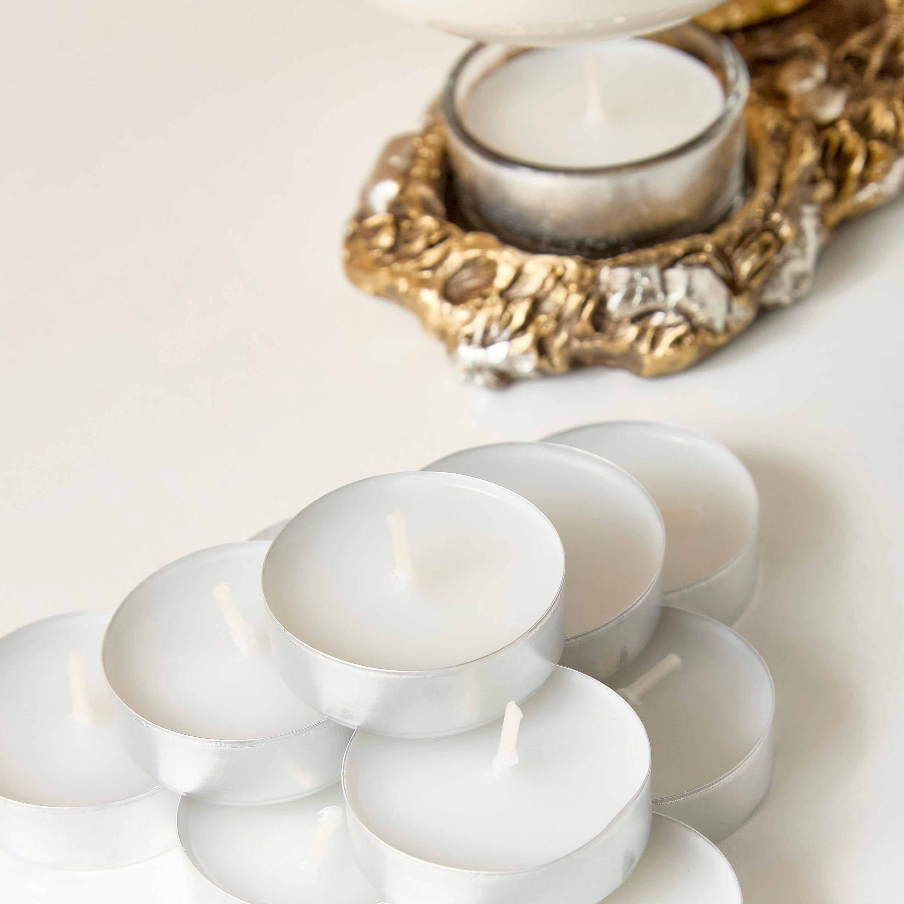 مجموعة شموع صغيرة غير معطرة 100 قطعة-household-homefragrance-candles-image-4