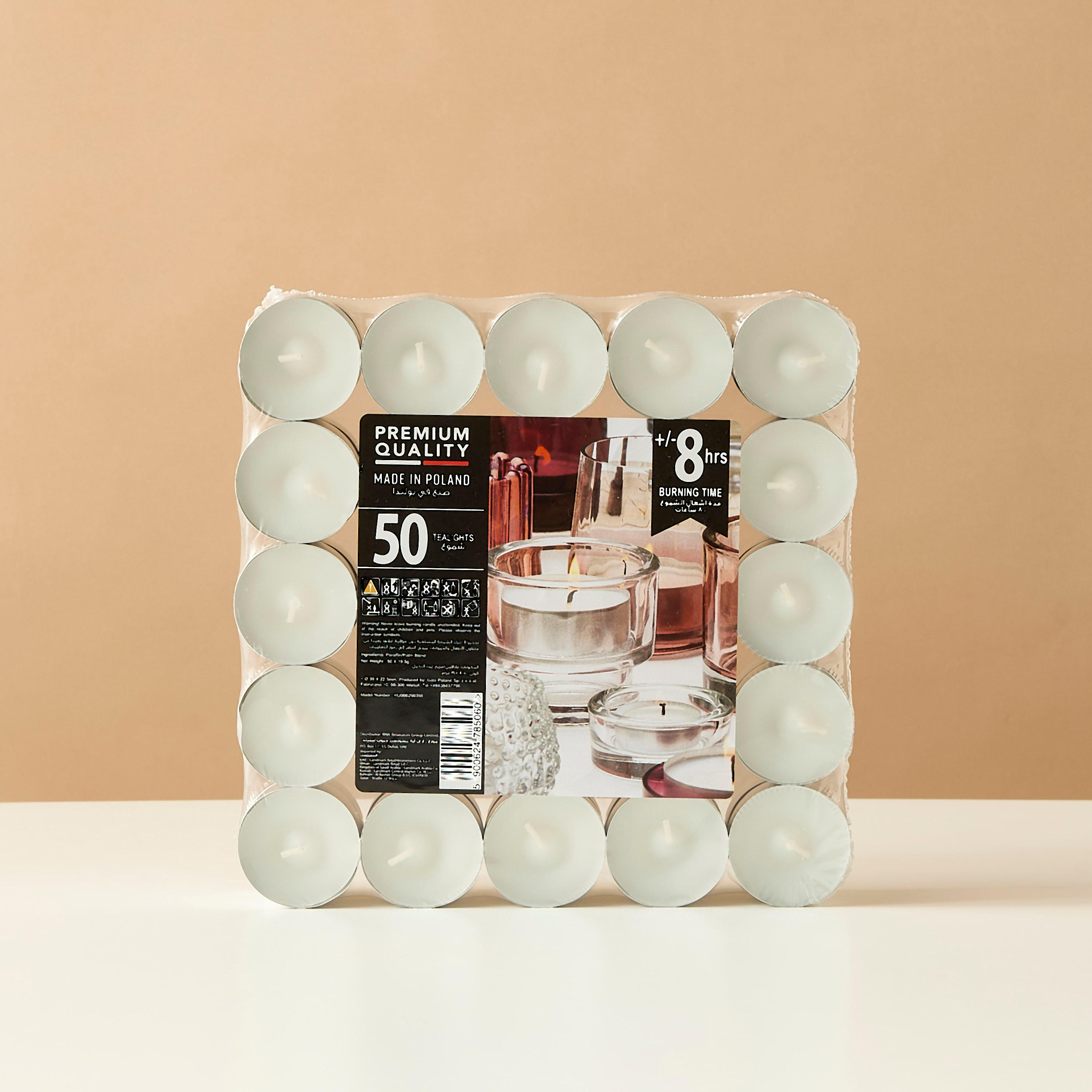 Unscented 50-Piece Tealight Candle Set-household-homefragrance-candles-image-1